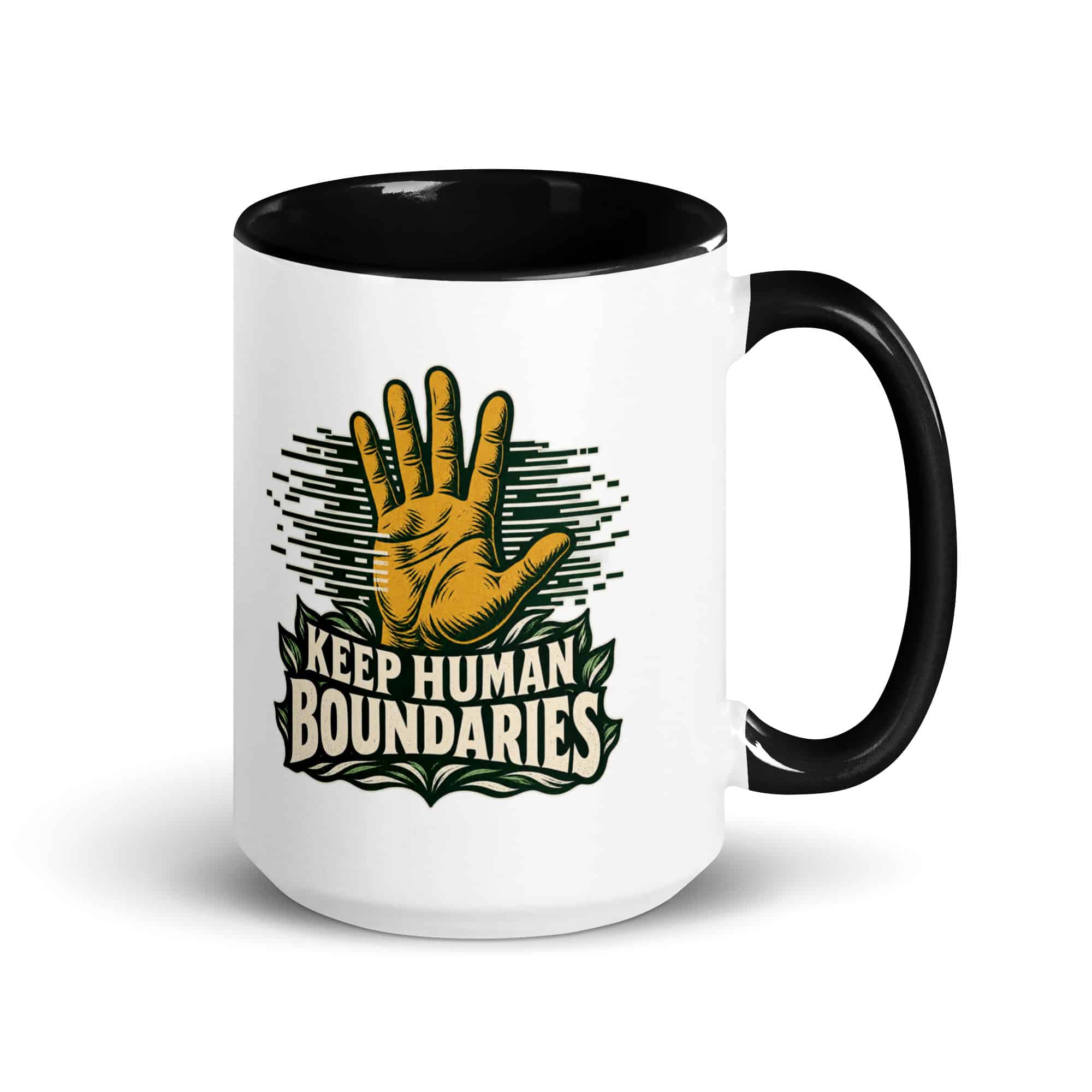 Color Inside Coffee Mug: Keep human boundaries