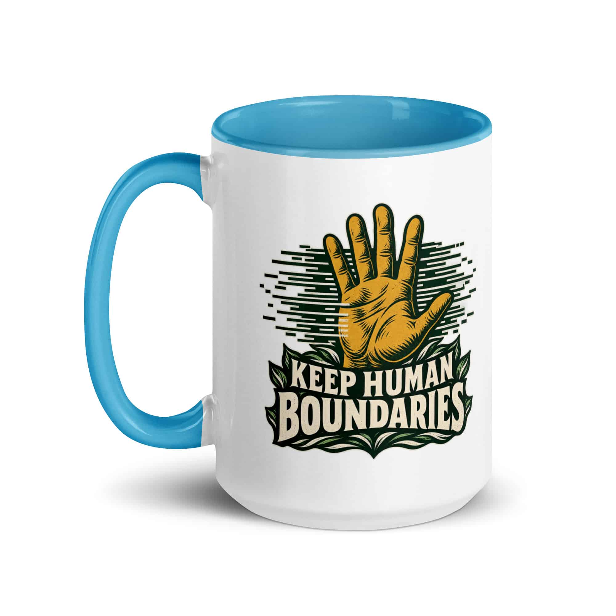 Color Inside Coffee Mug: Keep human boundaries