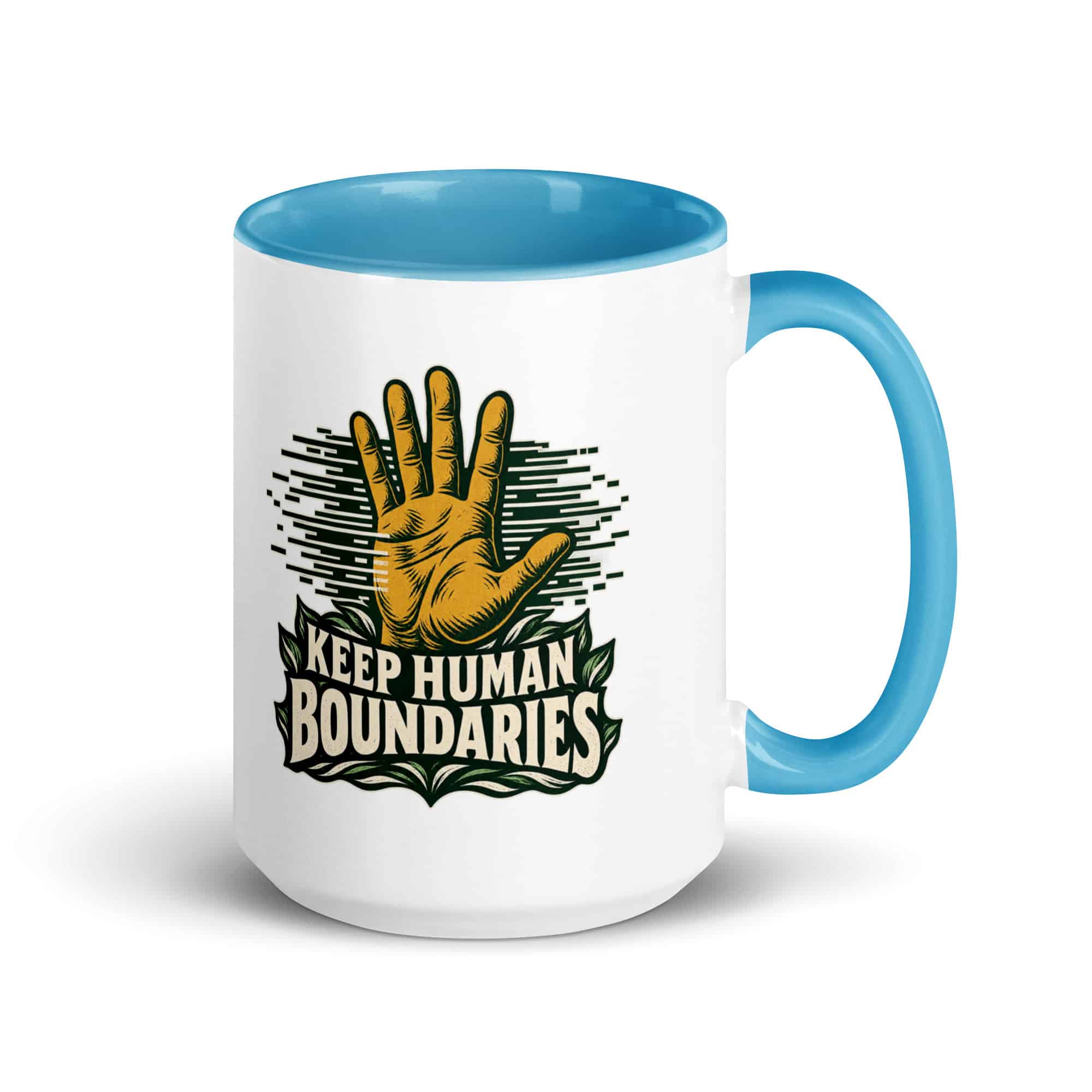 Color Inside Coffee Mug: Keep human boundaries