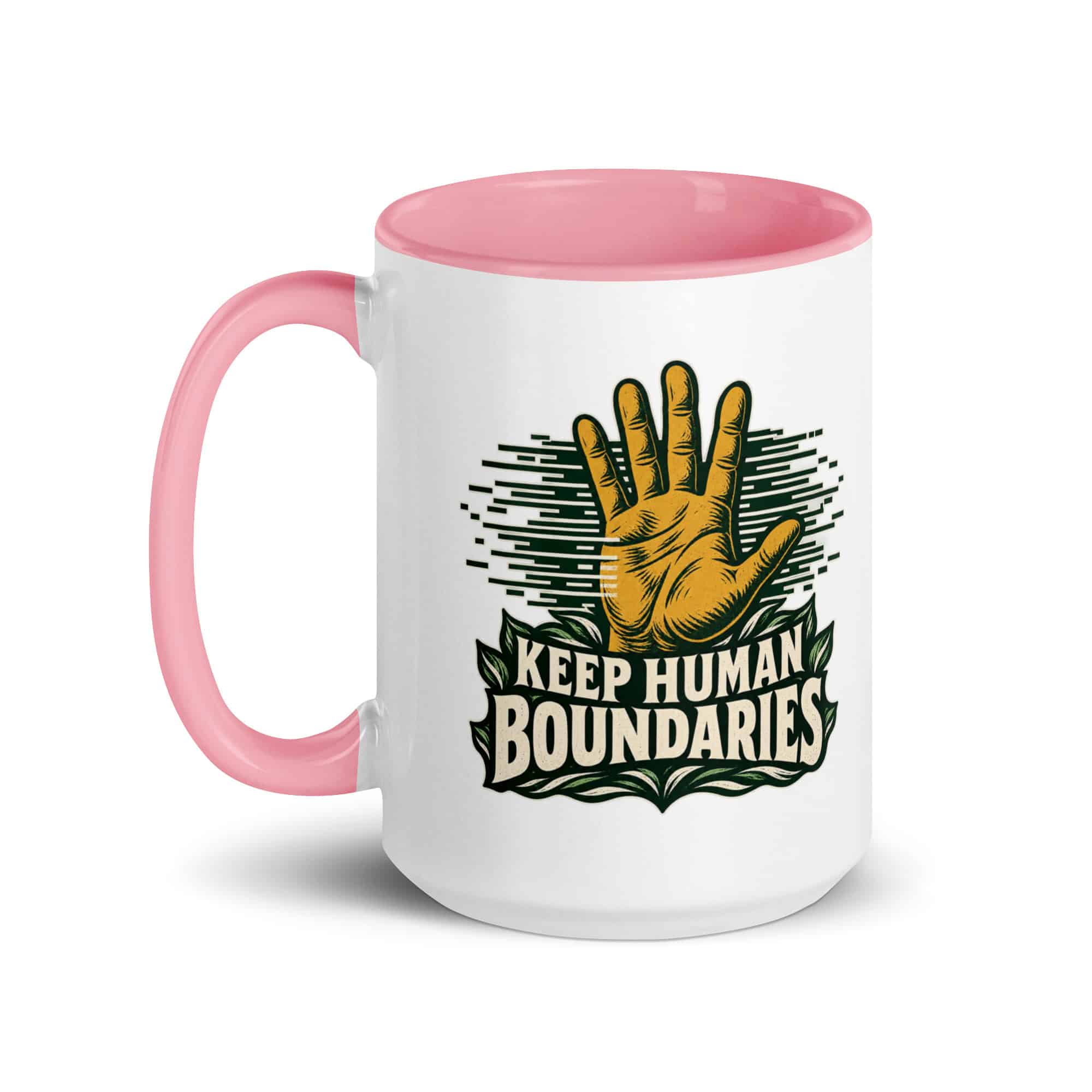 Color Inside Coffee Mug: Keep human boundaries