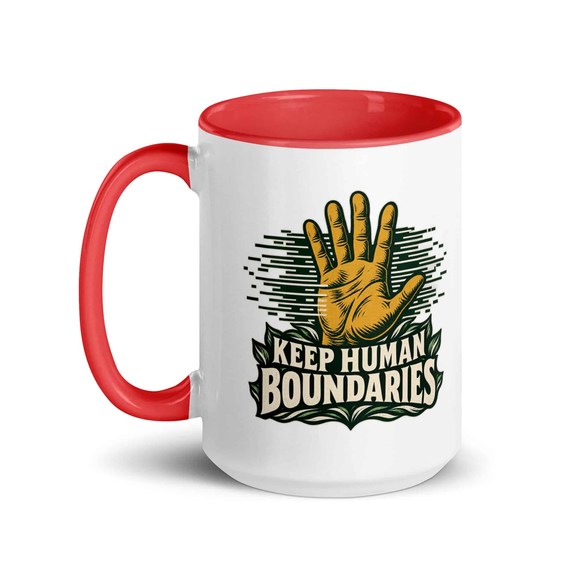 Color Inside Coffee Mug: Keep human boundaries