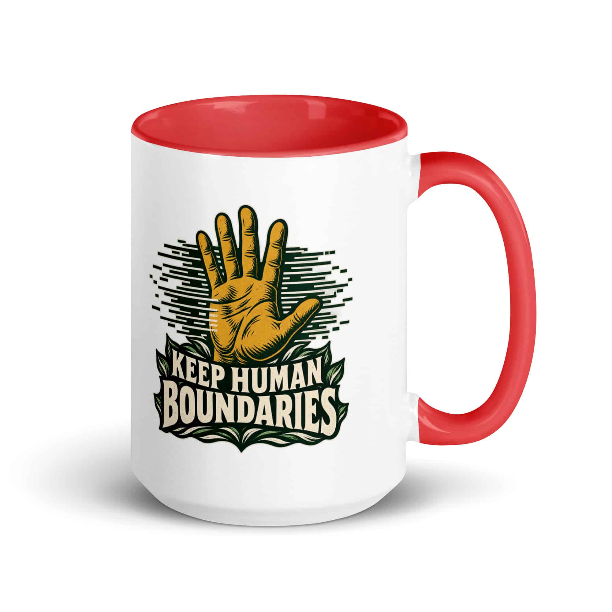 Color Inside Coffee Mug: Keep human boundaries