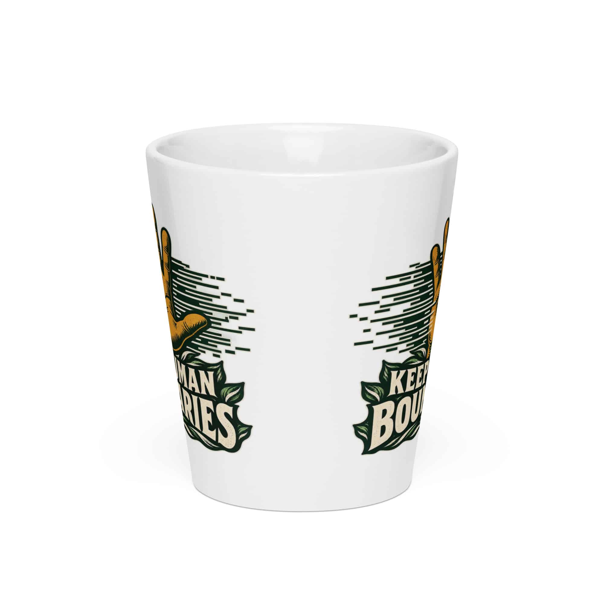 Latte Mug: Keep human boundaries