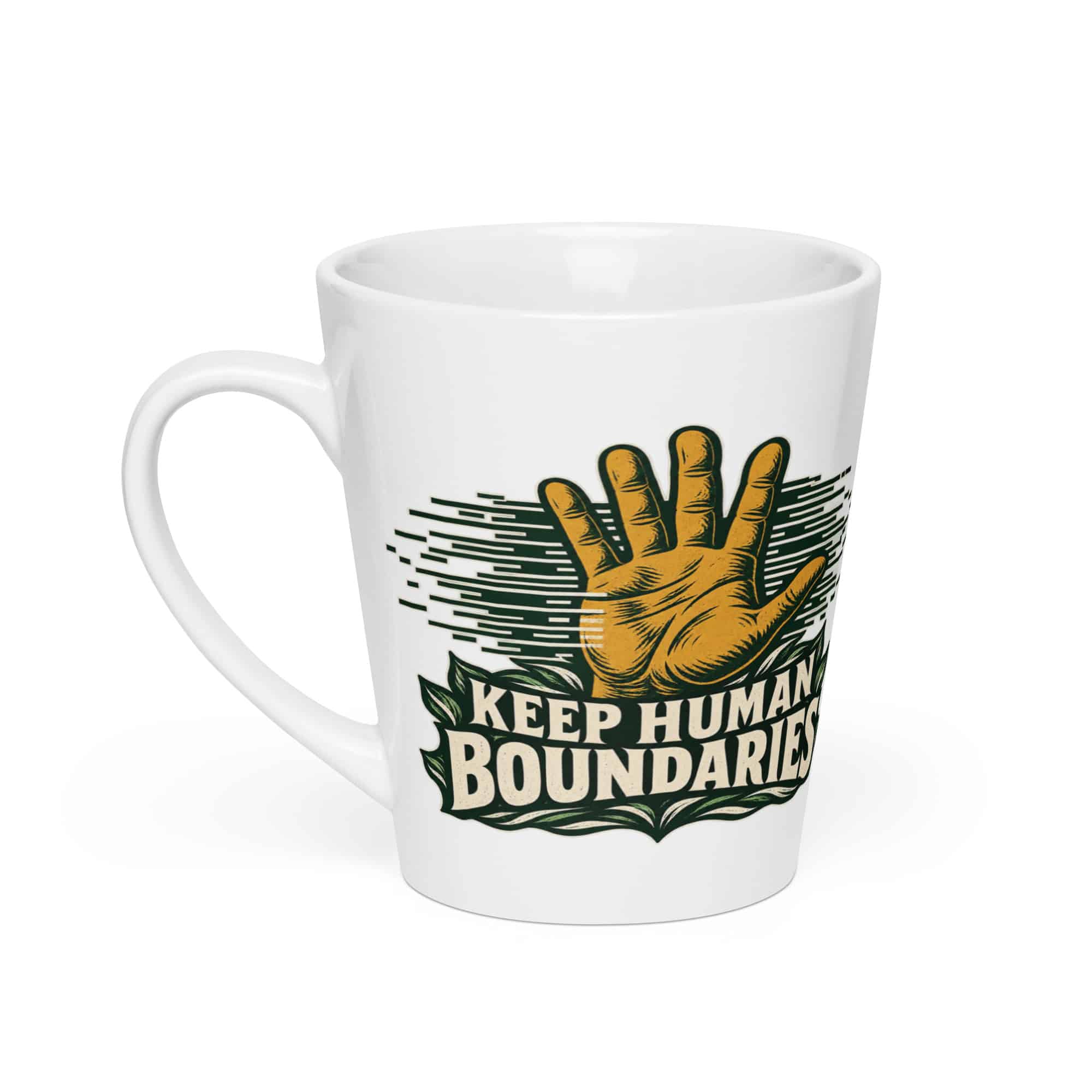 Latte Mug: Keep human boundaries