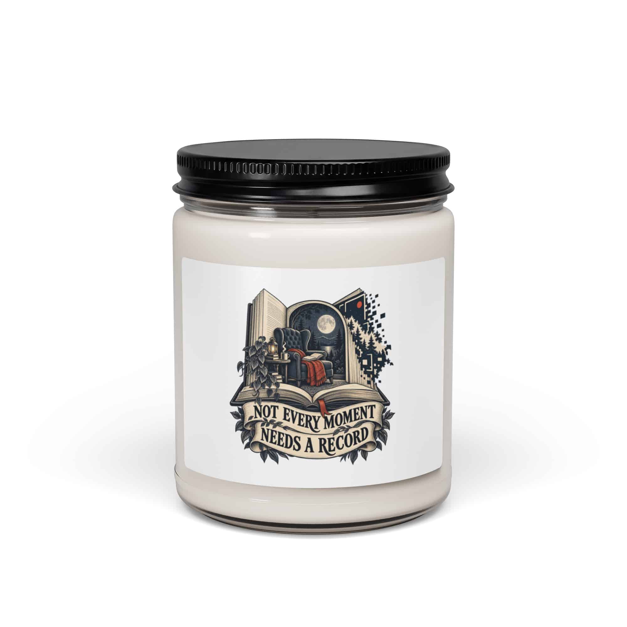 Soy Wax Candle: Not every moment needs a record