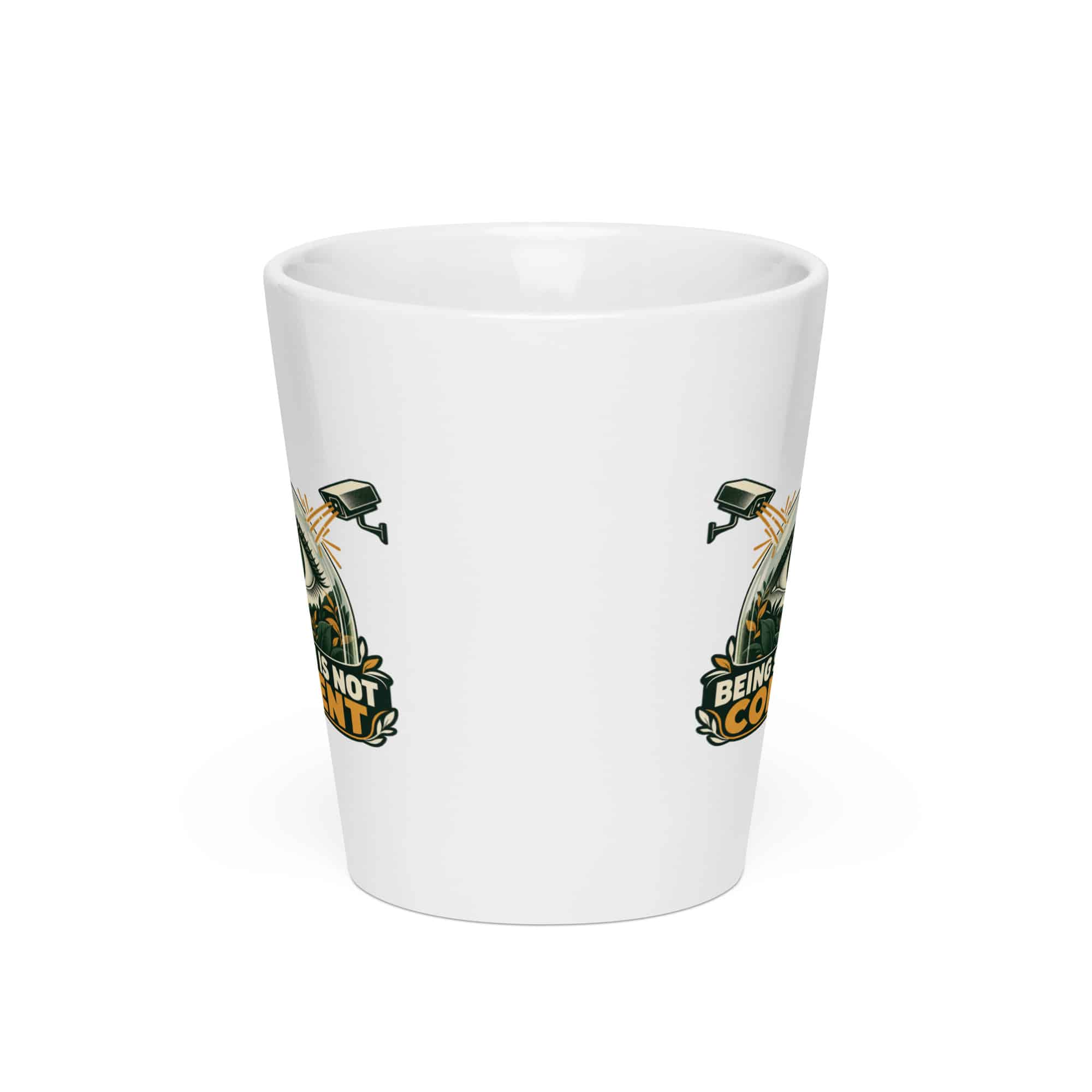 Latte Mug: Being seen is not consent