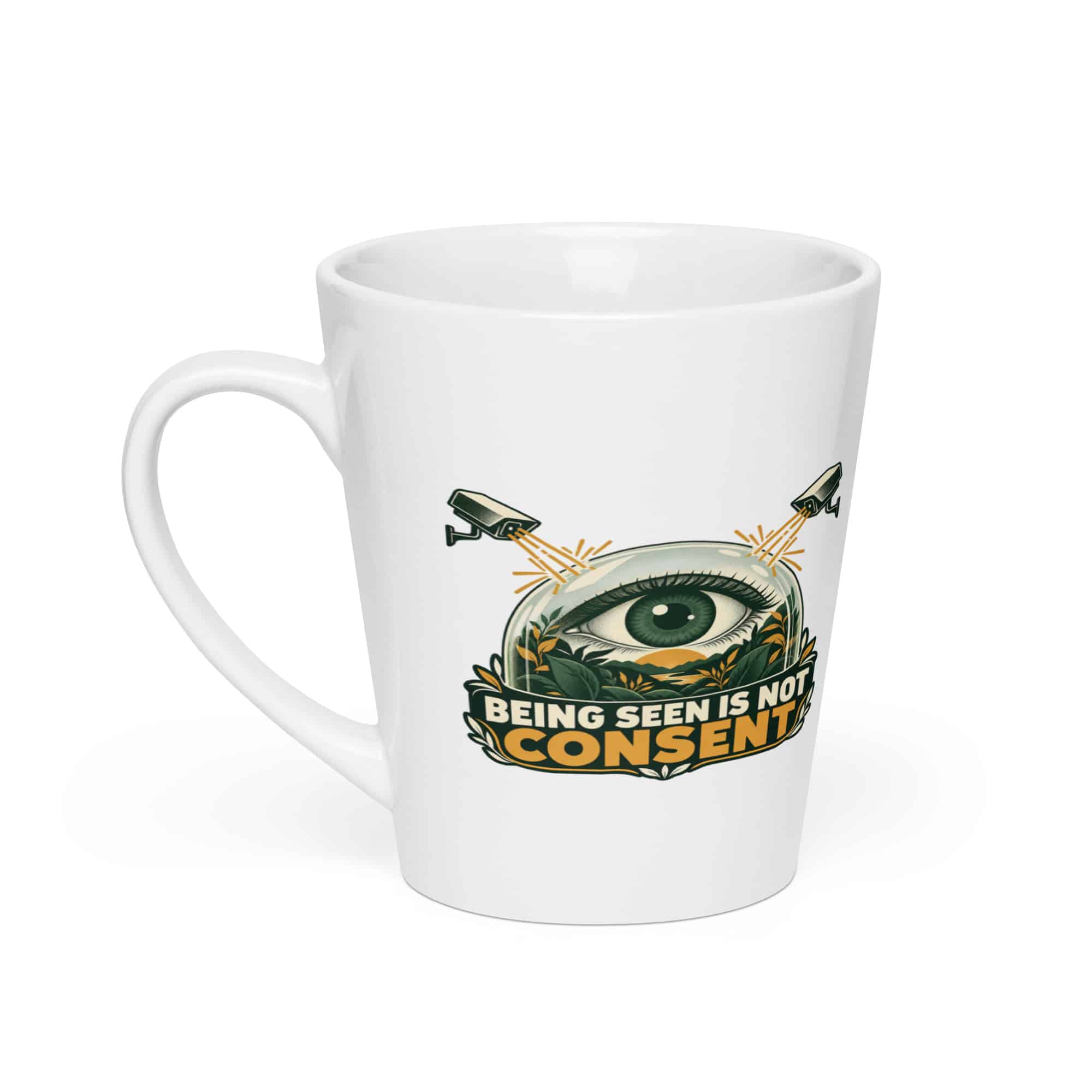 Latte Mug: Being seen is not consent