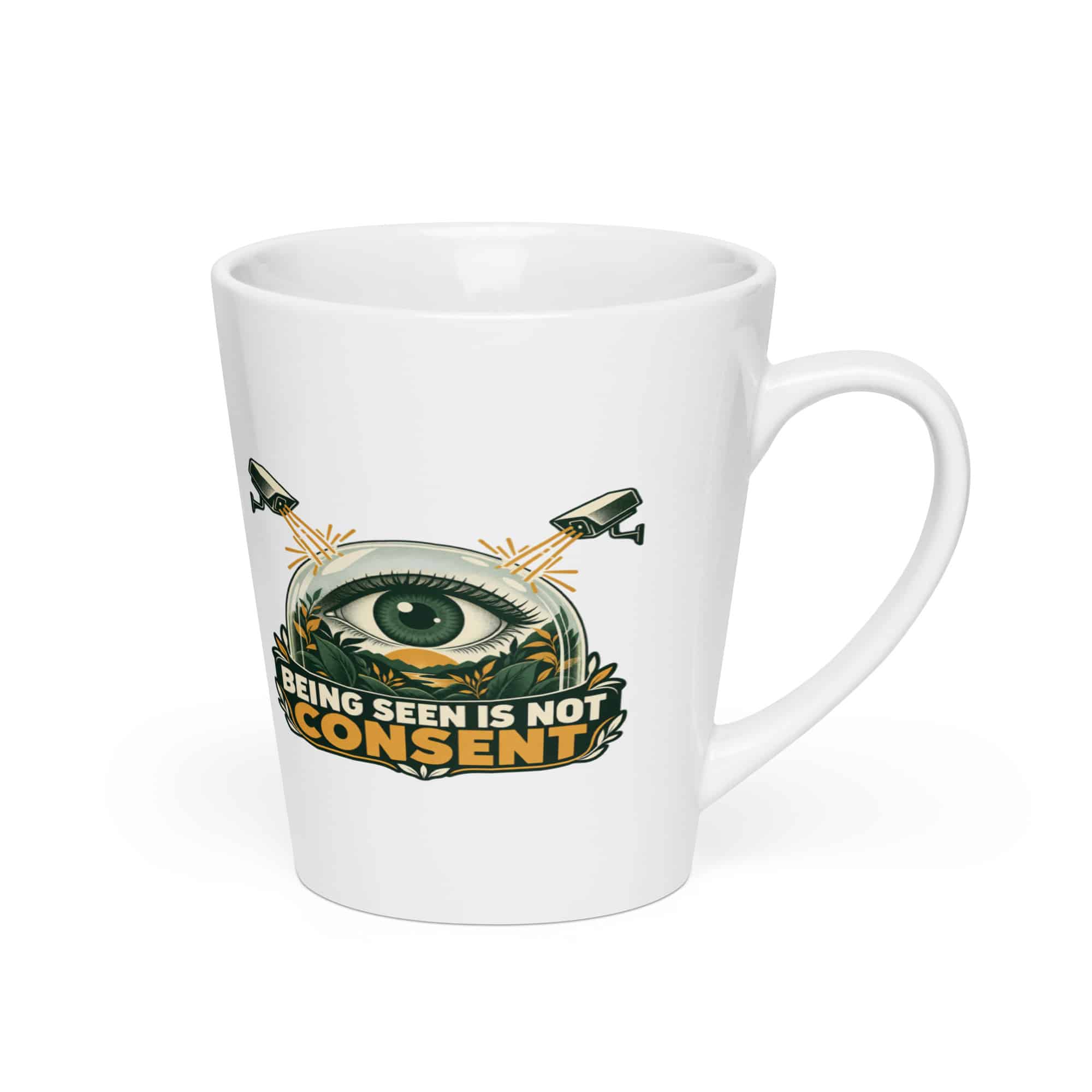Latte Mug: Being seen is not consent