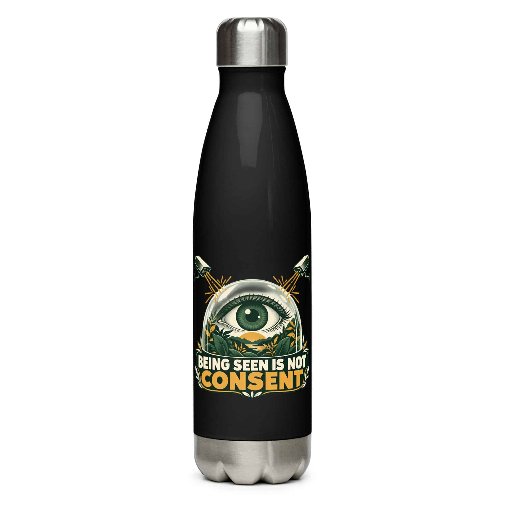 Stainless Steel Water Bottle: Being seen is not consent