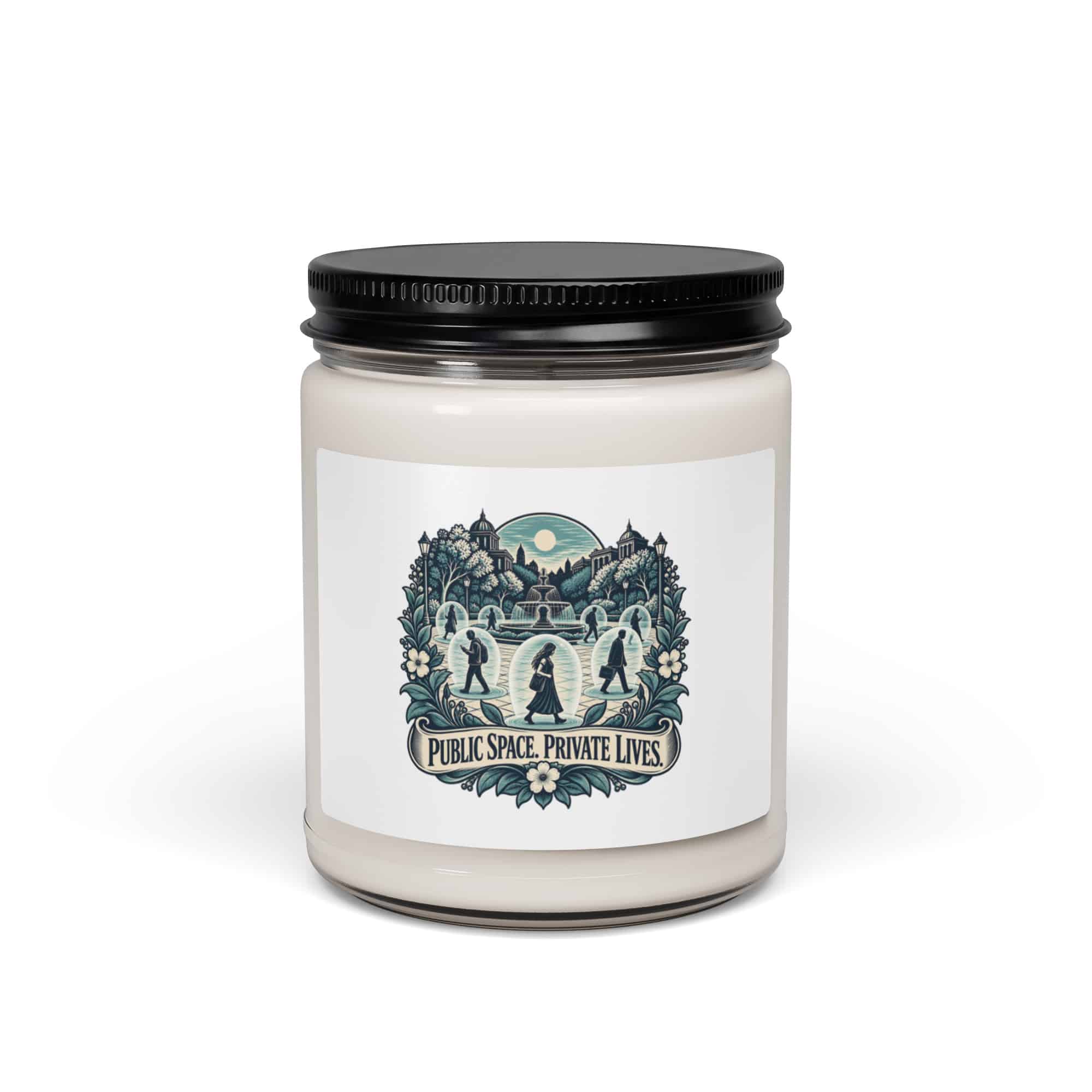 Soy Wax Candle: Public space. Private lives.