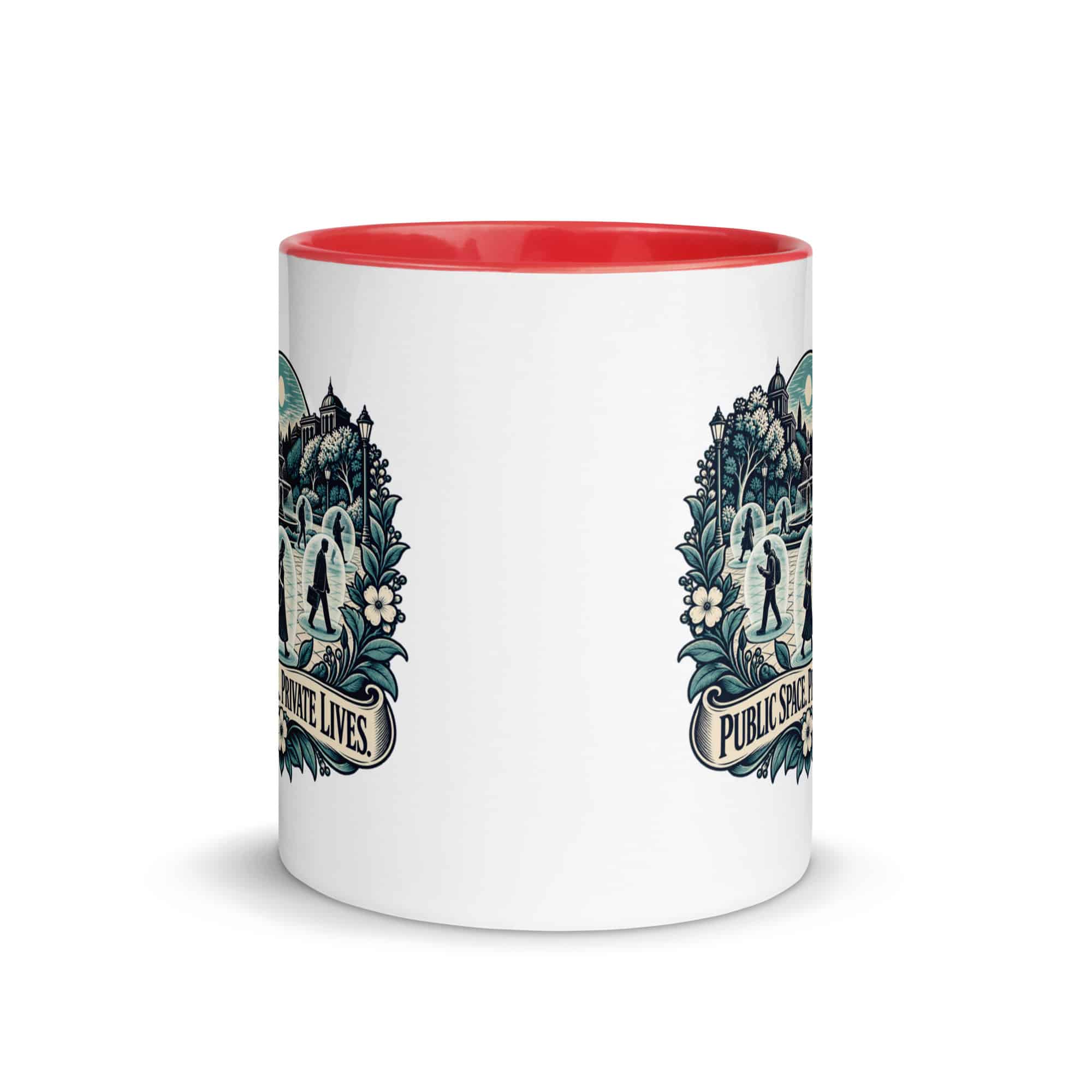 Color Inside Coffee Mug: Public space. Private lives.
