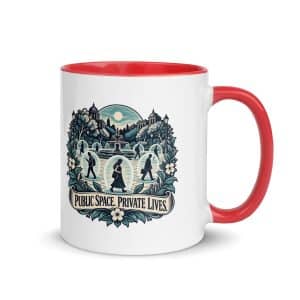 Color Inside Coffee Mug: Public space. Private lives. - 11 oz - Main