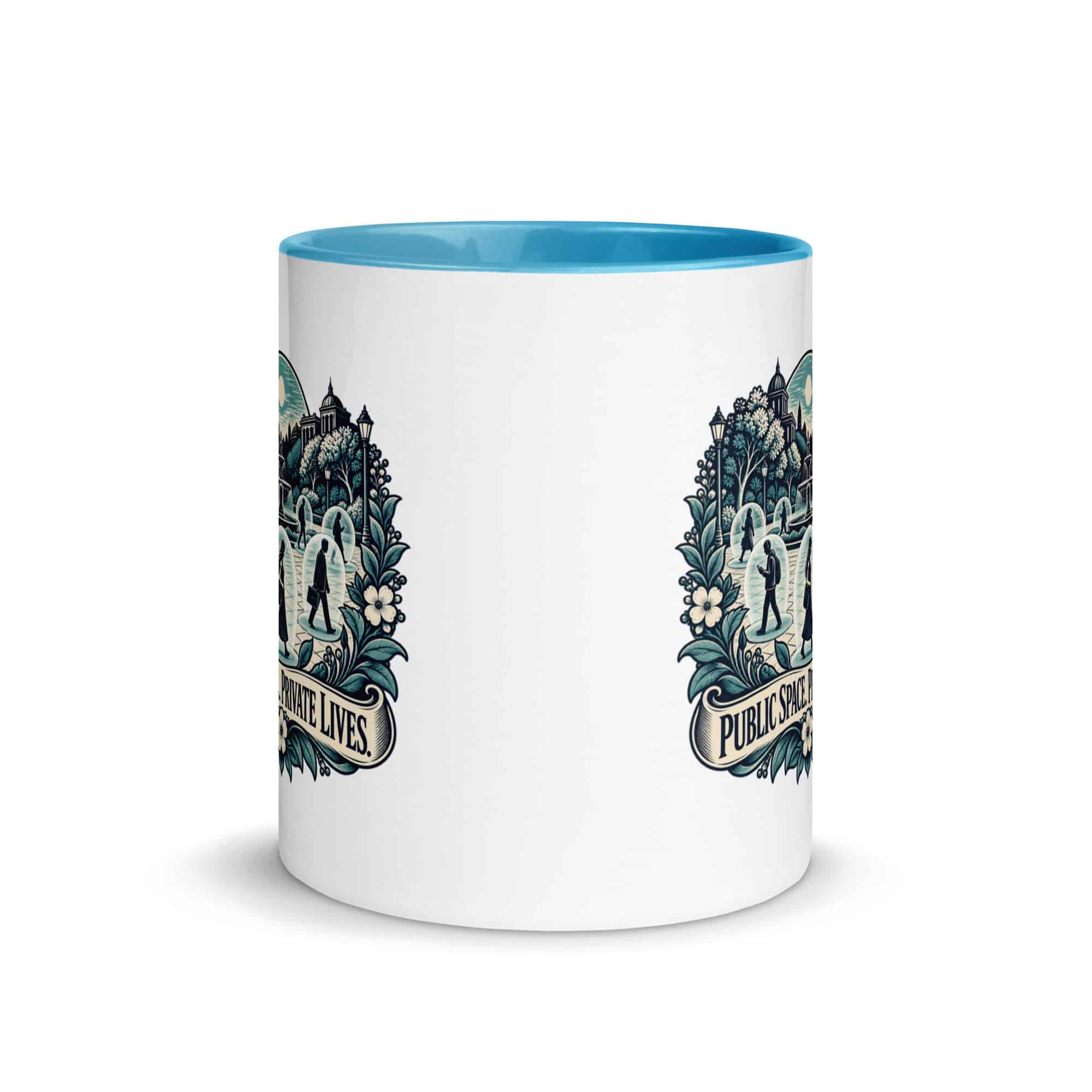Color Inside Coffee Mug: Public space. Private lives.