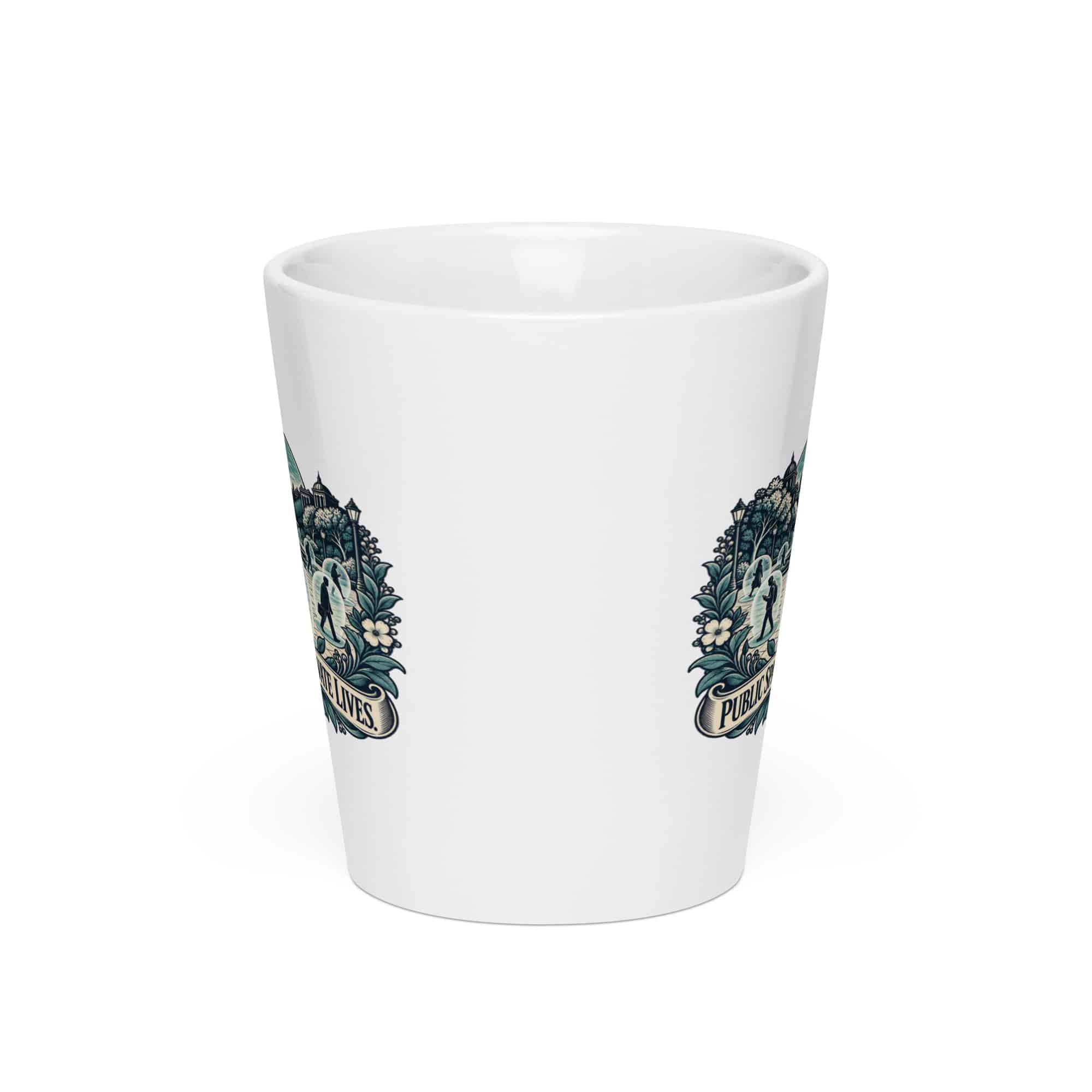 Latte Mug: Public space. Private lives.