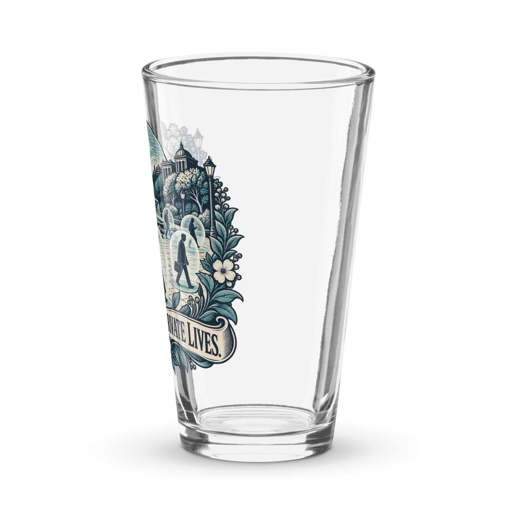 Pint Glass: Public space. Private lives.