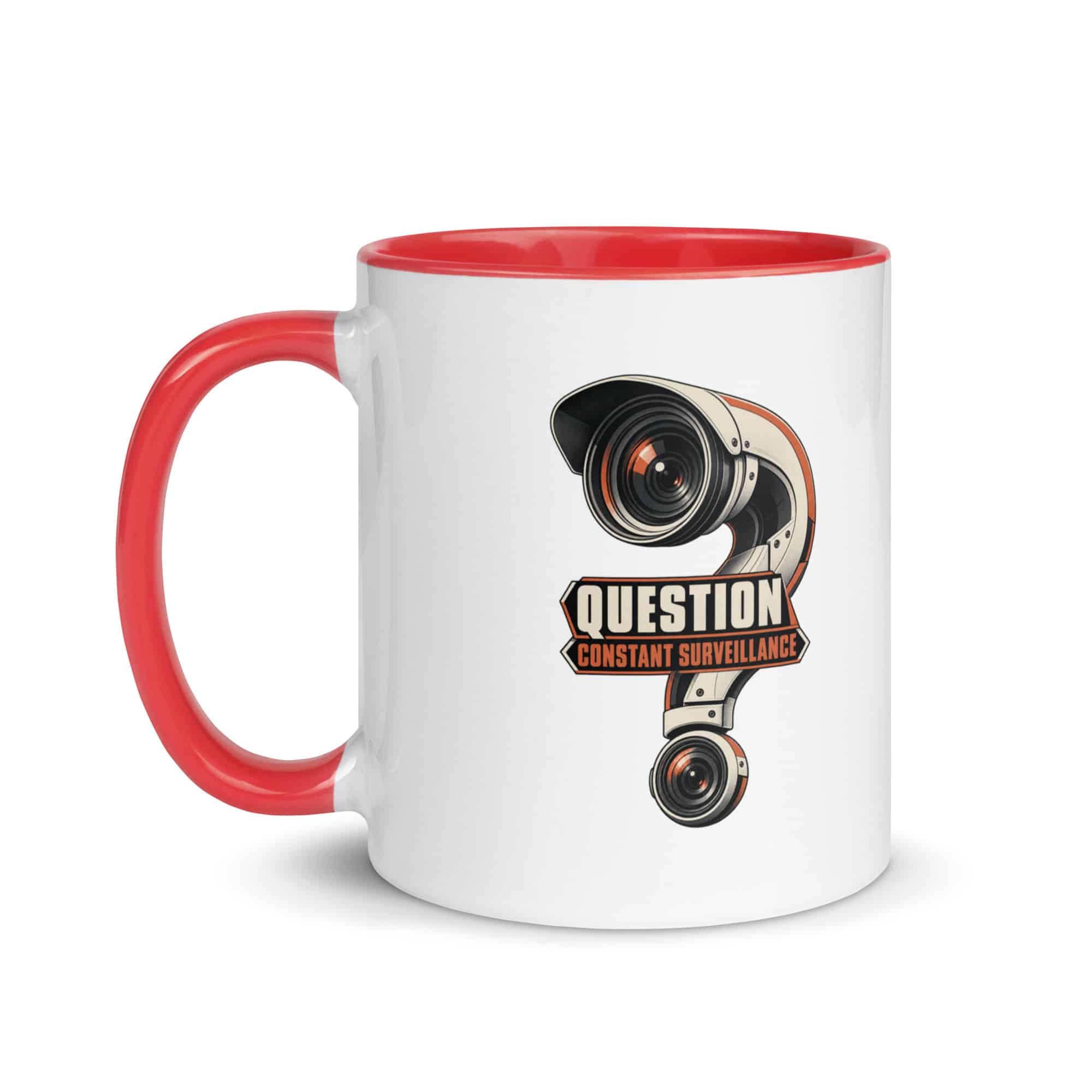 Color Inside Coffee Mug: Question constant surveillance