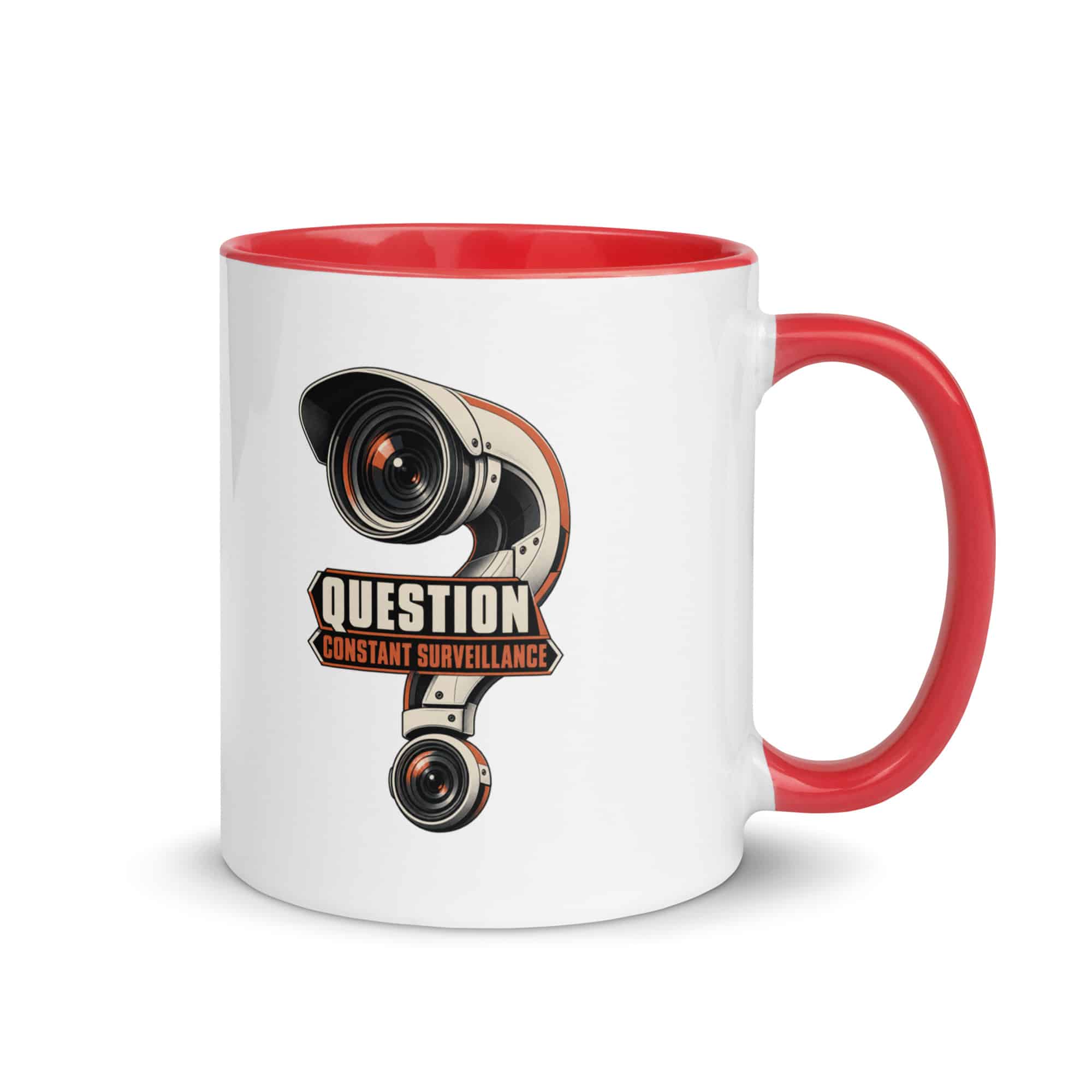 Color Inside Coffee Mug: Question constant surveillance