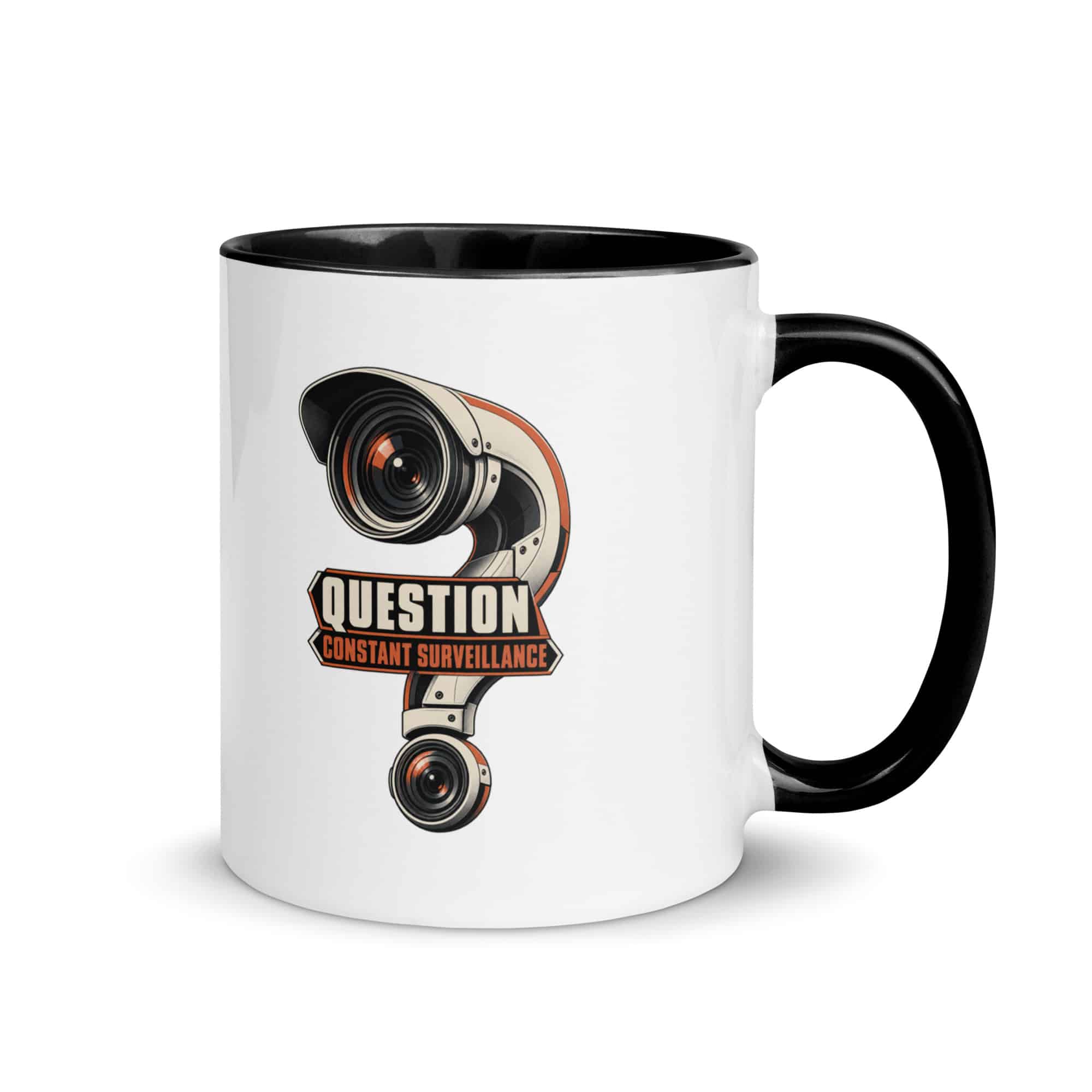 Color Inside Coffee Mug: Question constant surveillance