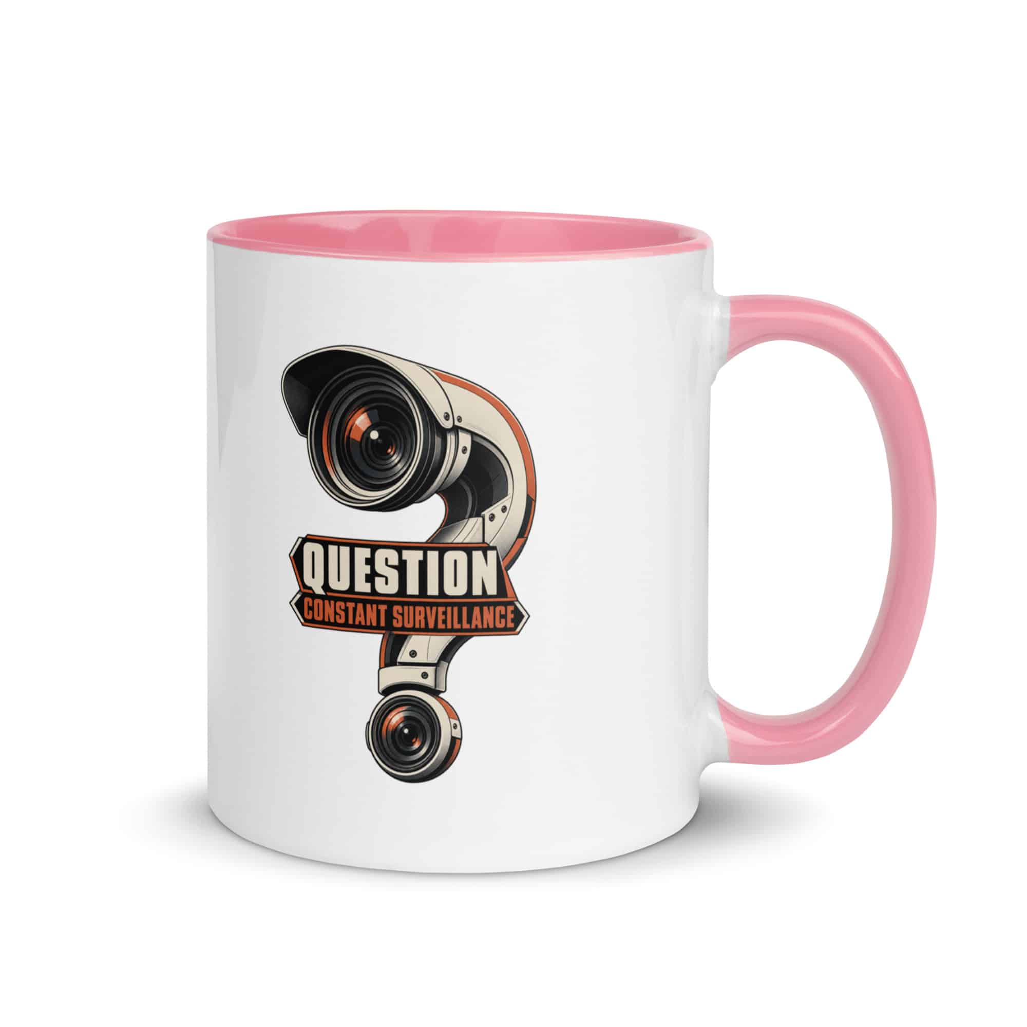 Color Inside Coffee Mug: Question constant surveillance
