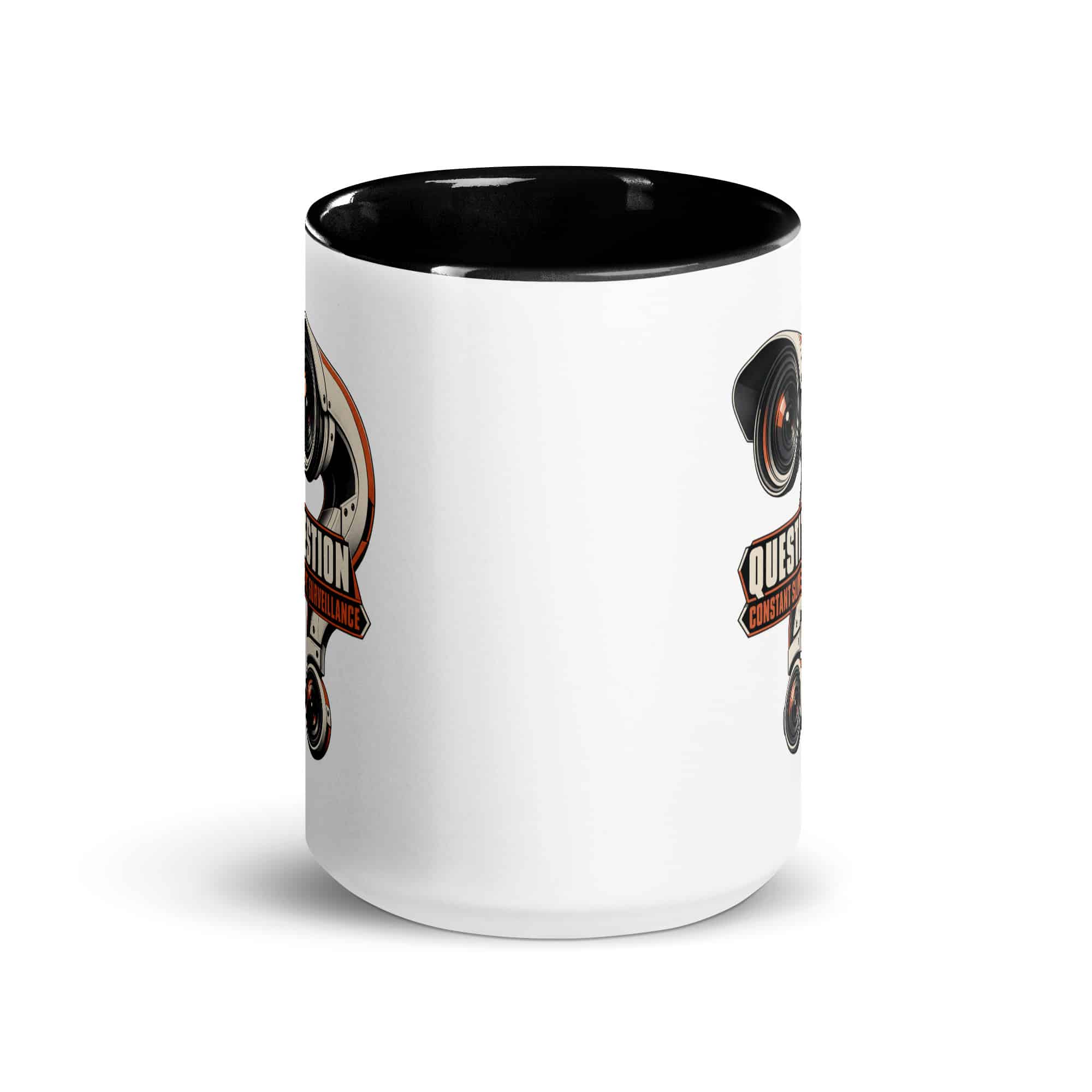Color Inside Coffee Mug: Question constant surveillance