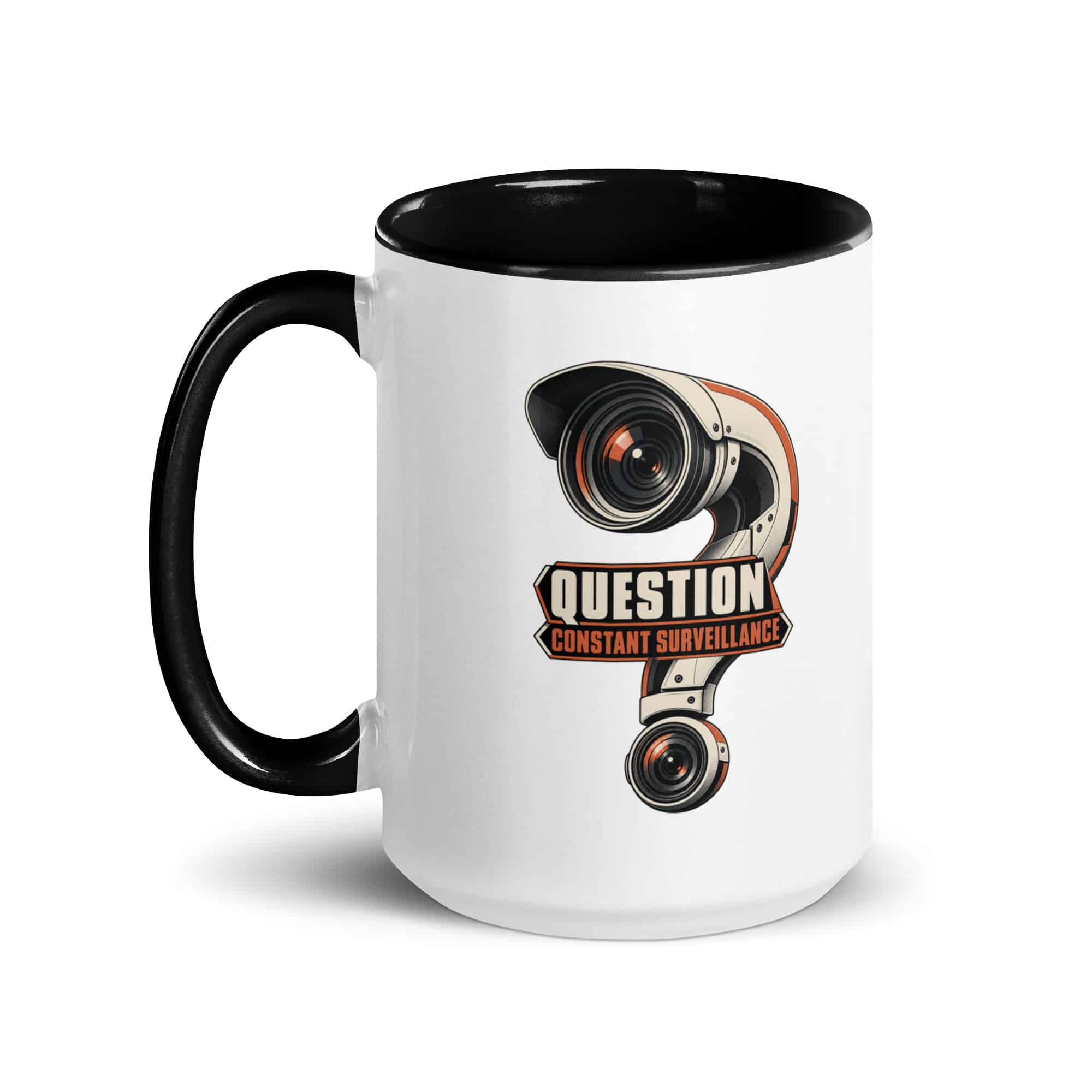 Color Inside Coffee Mug: Question constant surveillance