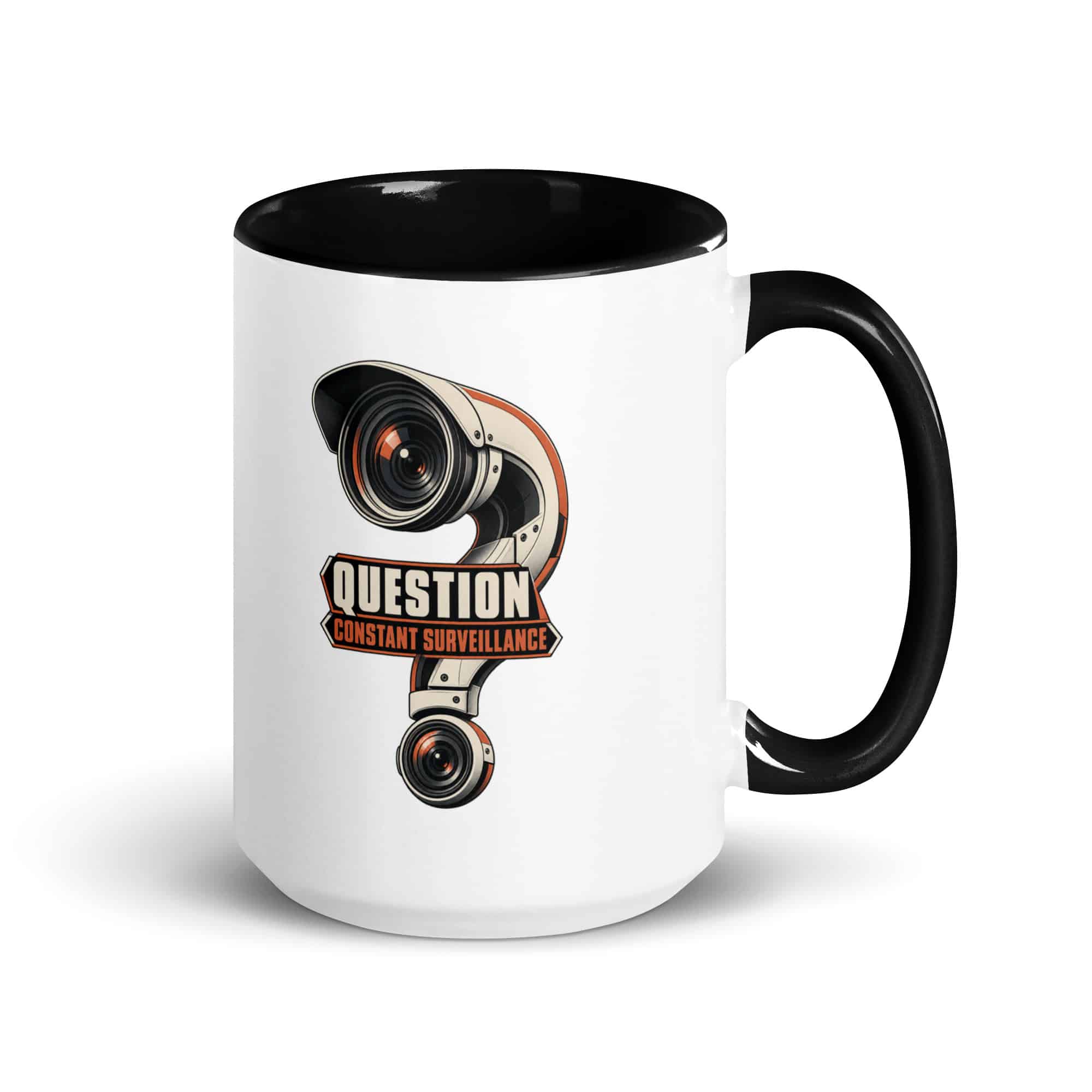 Color Inside Coffee Mug: Question constant surveillance