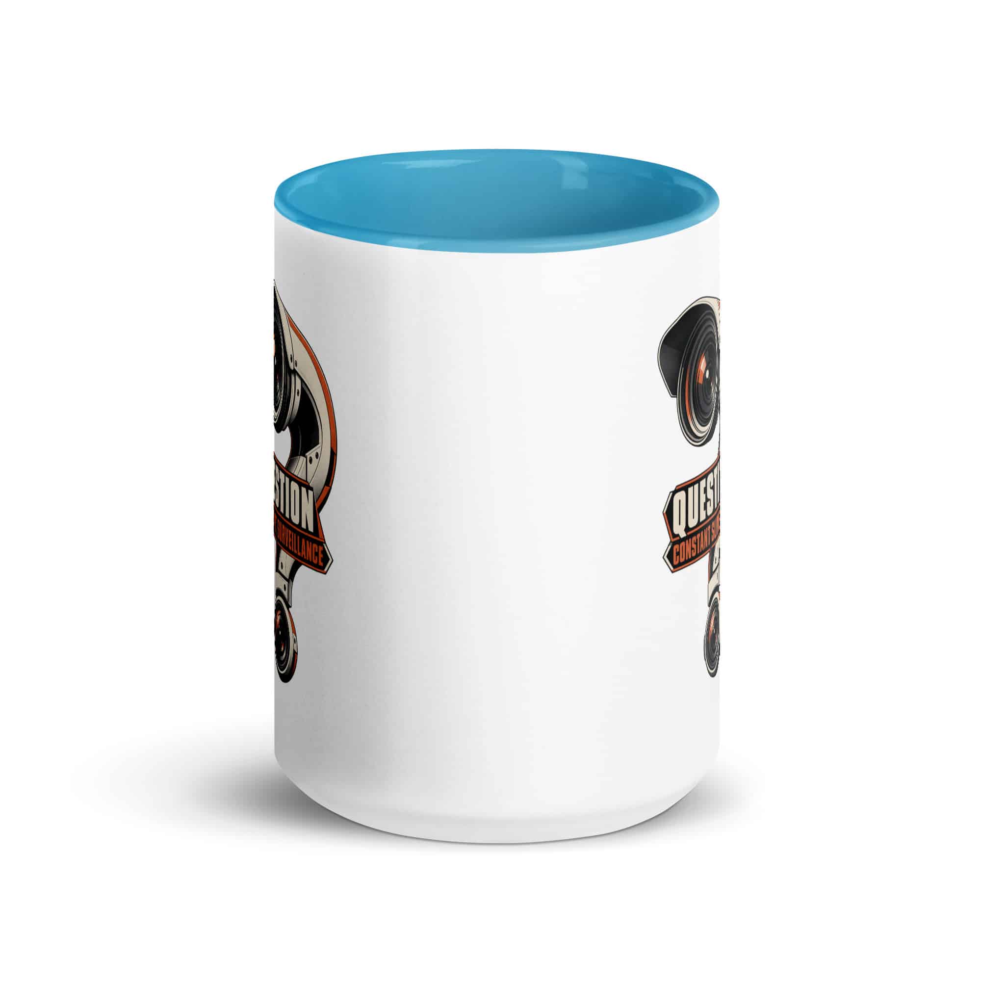 Color Inside Coffee Mug: Question constant surveillance
