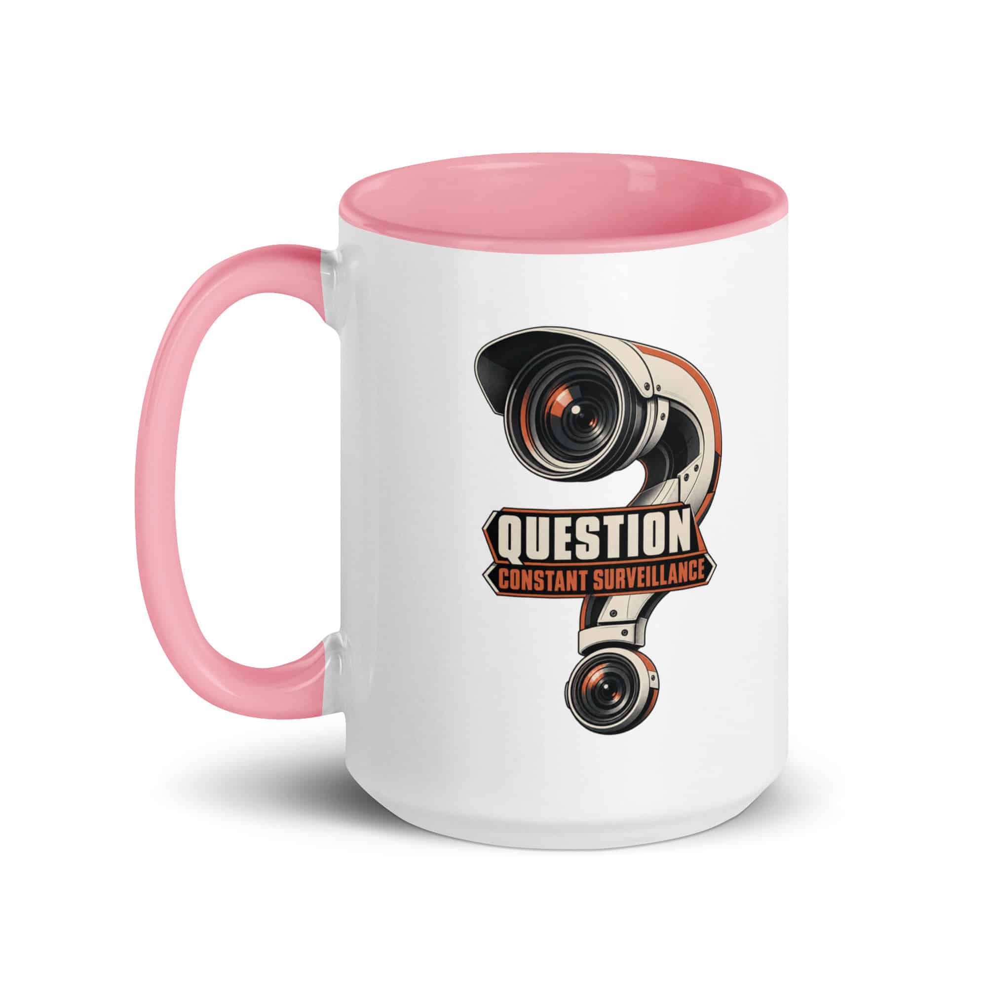 Color Inside Coffee Mug: Question constant surveillance
