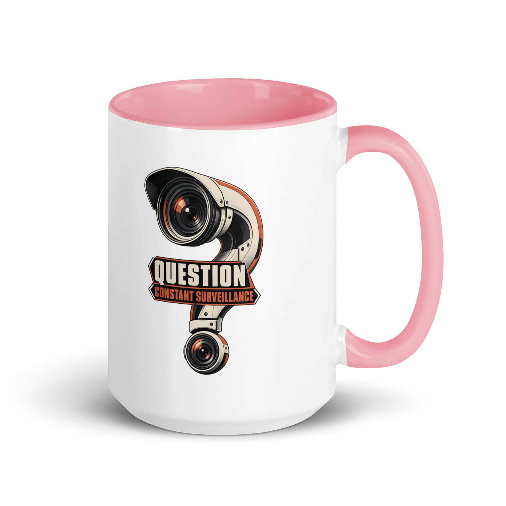 Color Inside Coffee Mug: Question constant surveillance