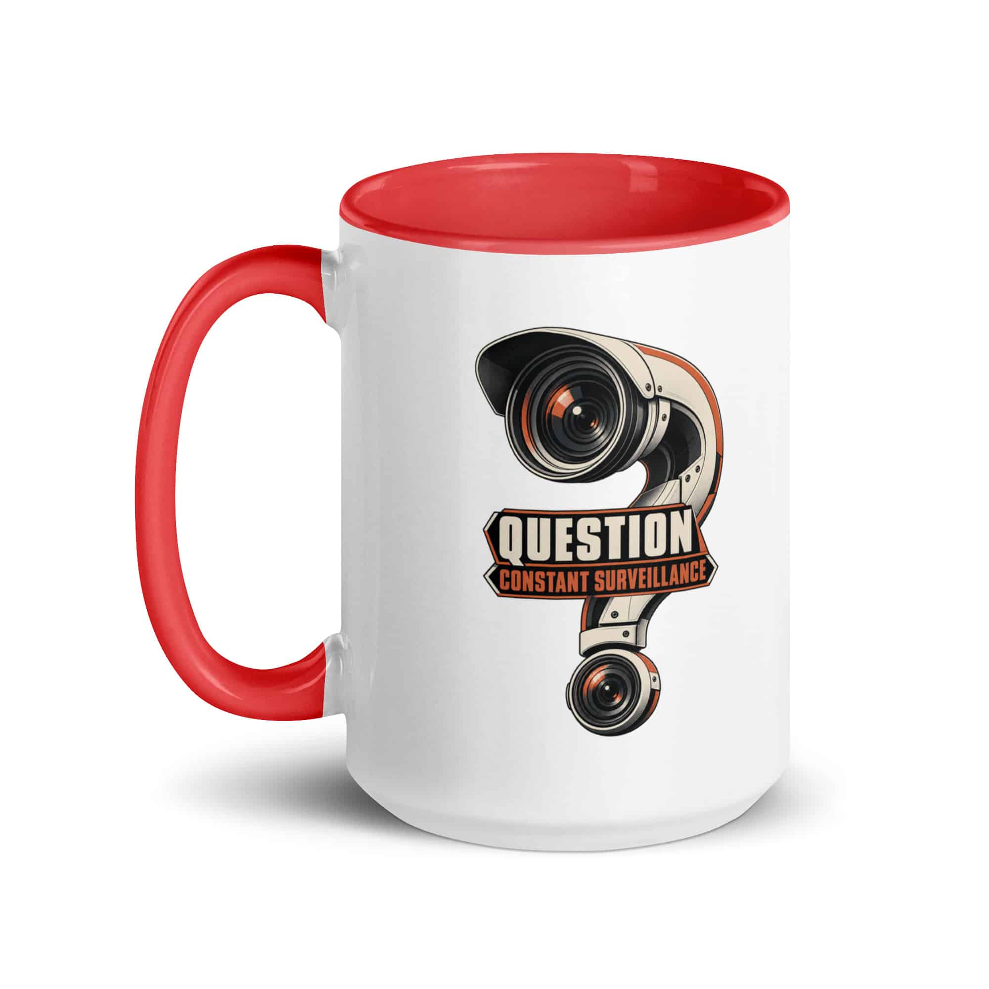 Color Inside Coffee Mug: Question constant surveillance
