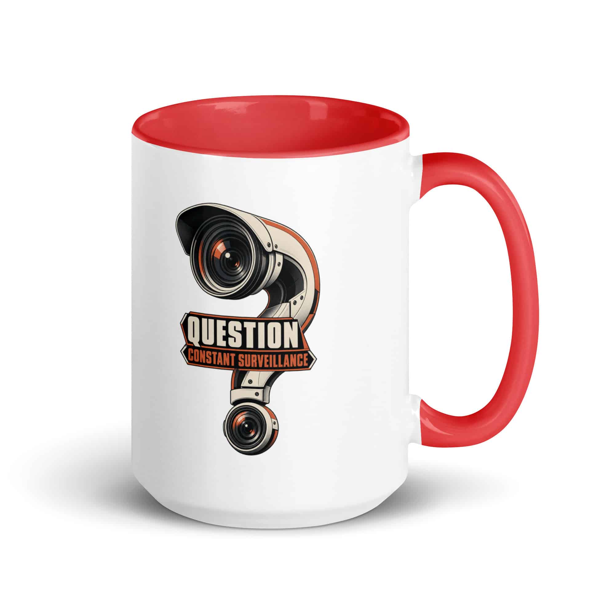 Color Inside Coffee Mug: Question constant surveillance