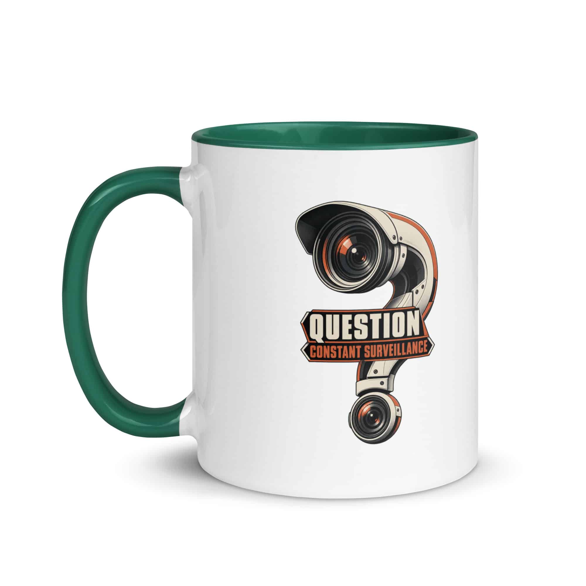 Color Inside Coffee Mug: Question constant surveillance