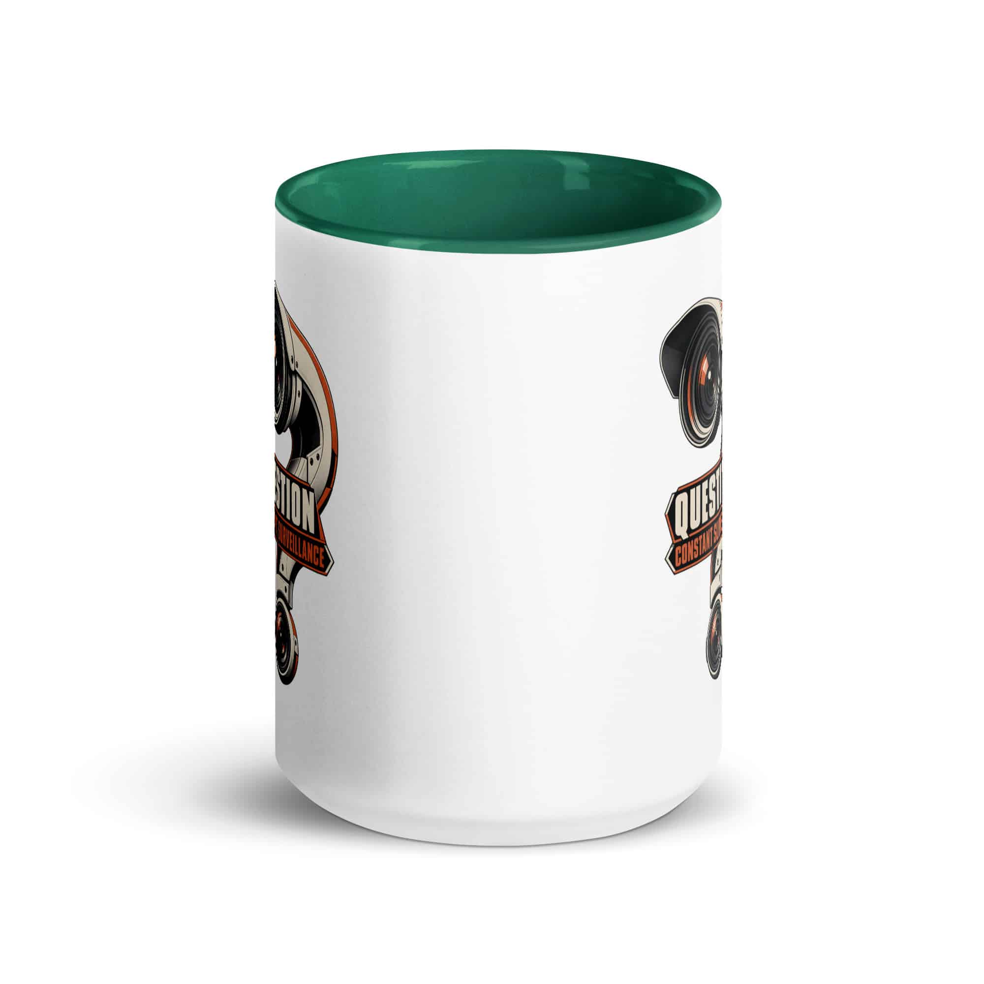 Color Inside Coffee Mug: Question constant surveillance