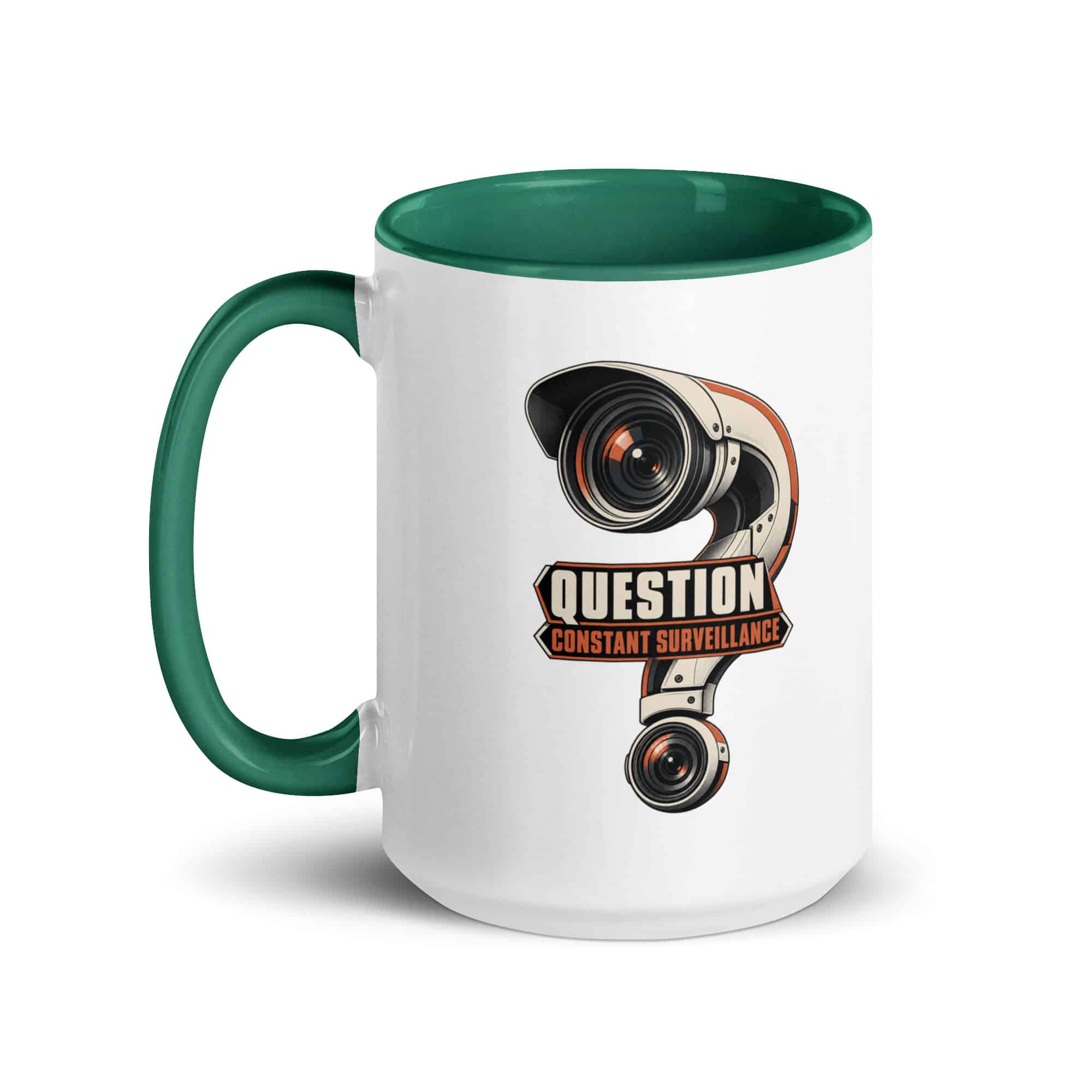 Color Inside Coffee Mug: Question constant surveillance