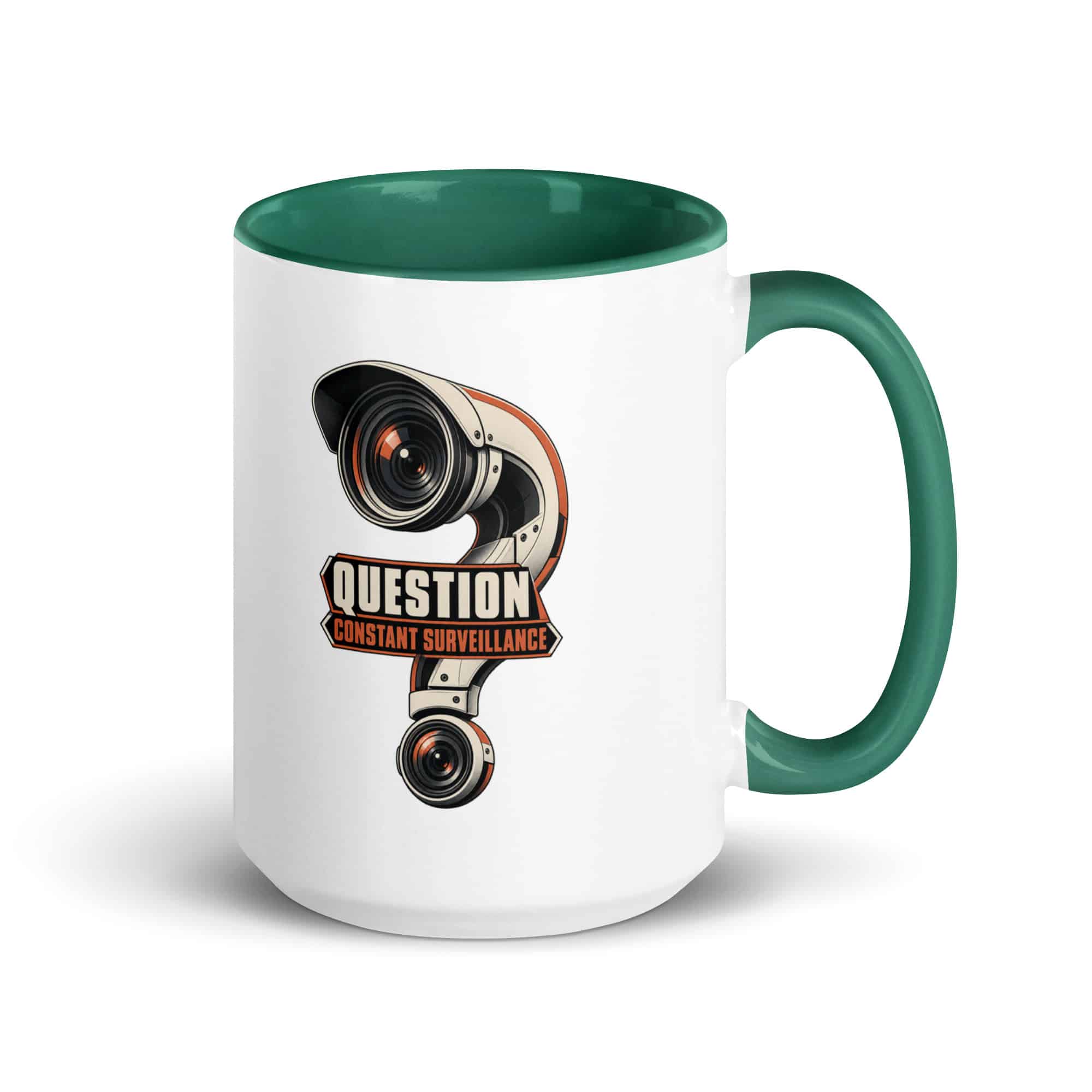 Color Inside Coffee Mug: Question constant surveillance