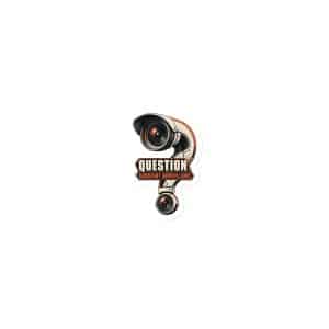 Die-Cut Magnet: Question constant surveillance - 3″×3″ - Main
