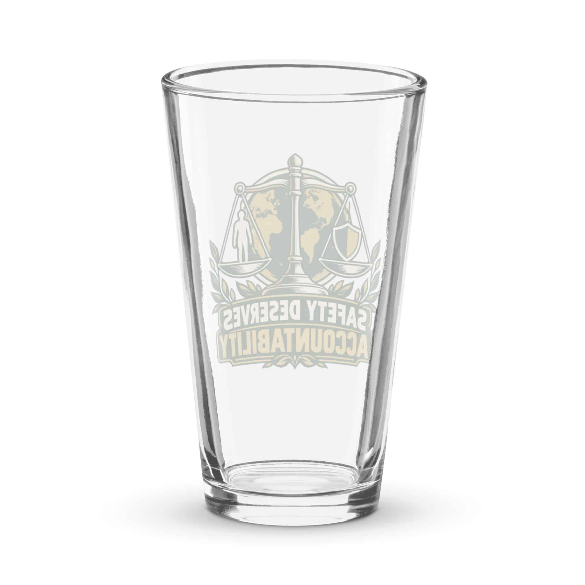 Pint Glass: Safety deserves accountability