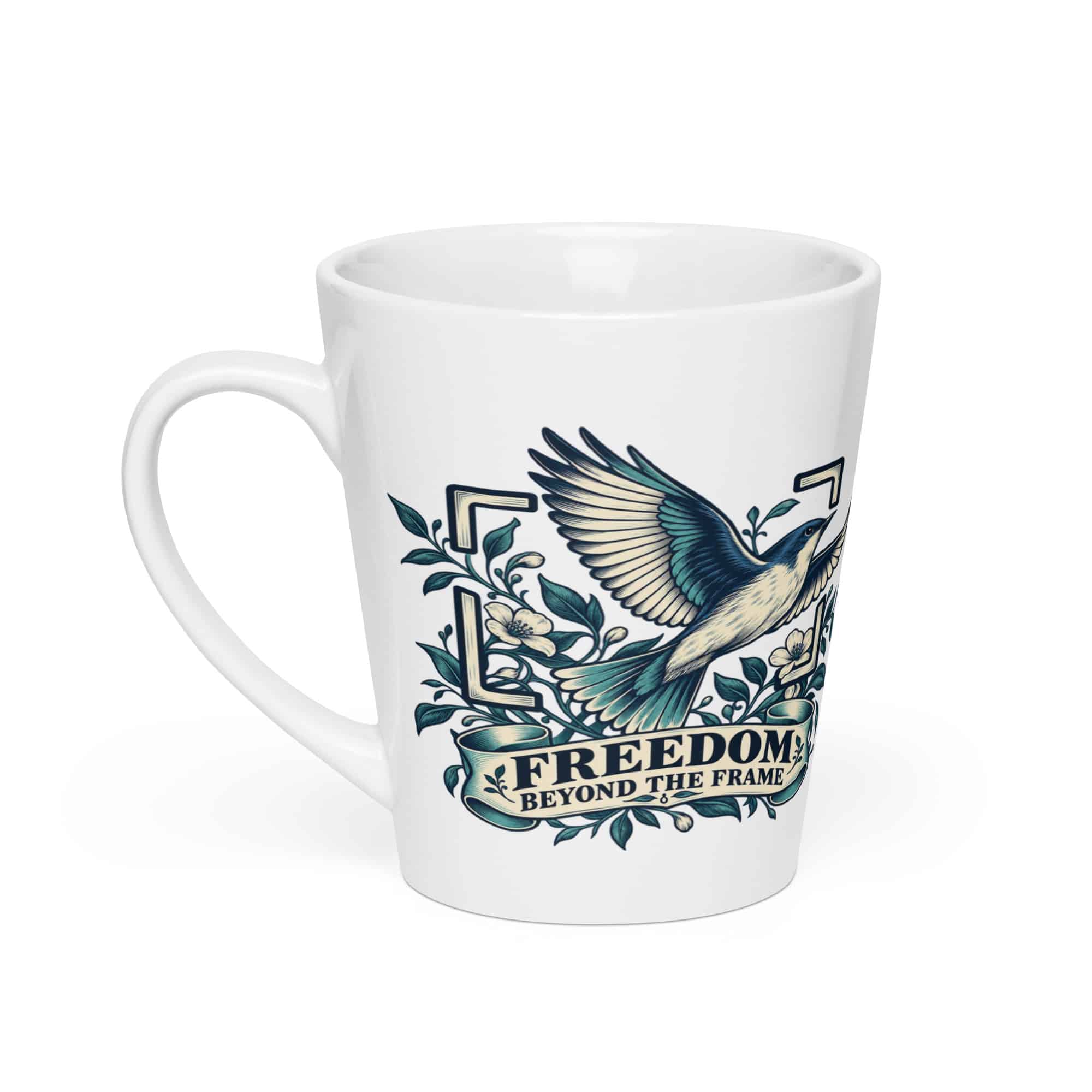 Latte Mug: Freedom beyond the frame