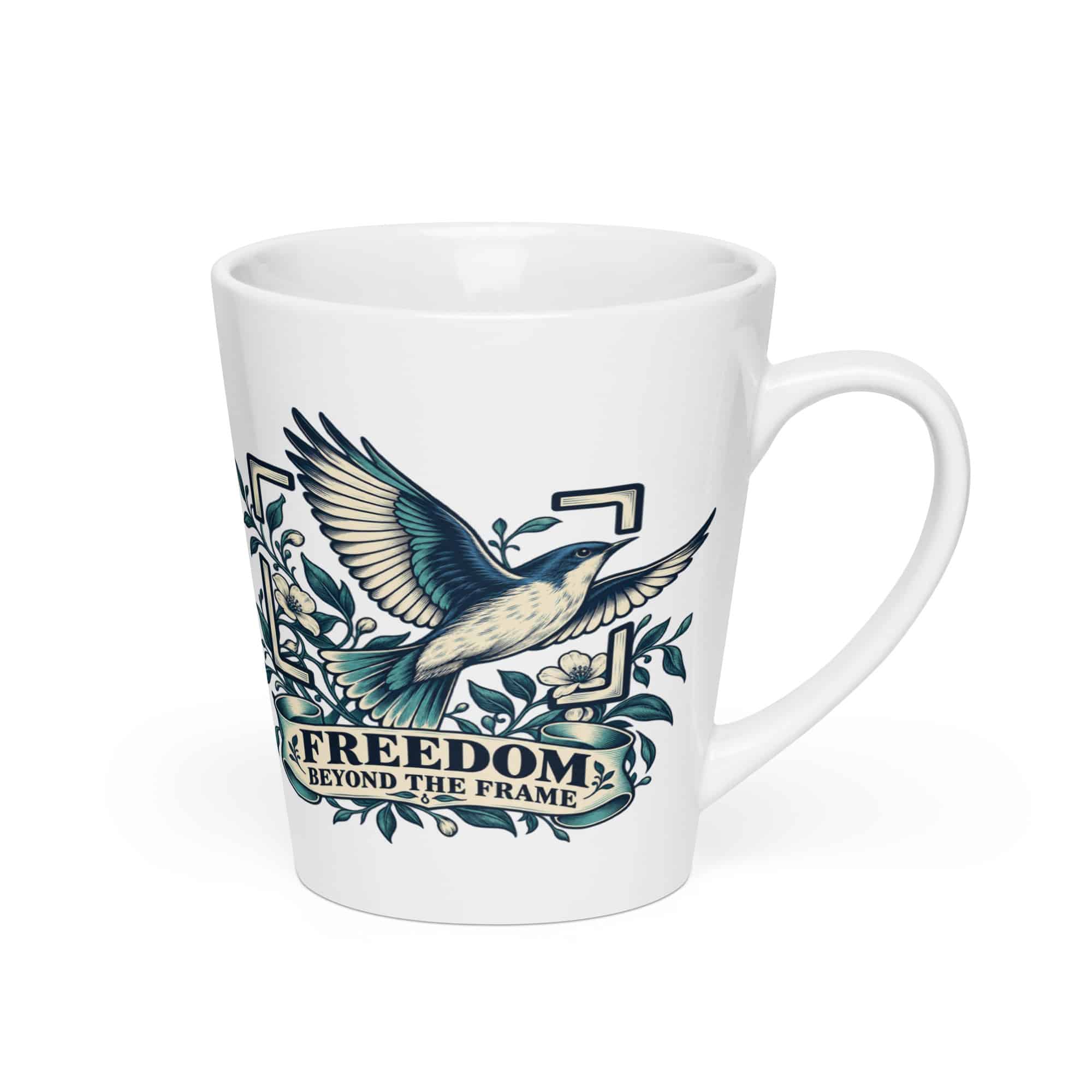 Latte Mug: Freedom beyond the frame