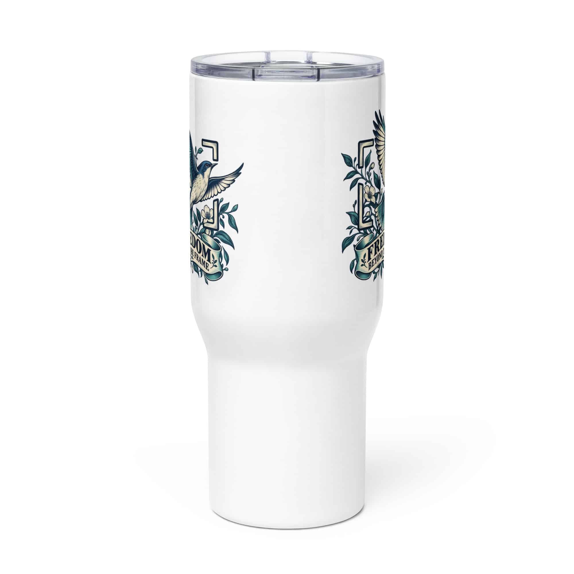 Travel Mug: Freedom beyond the frame