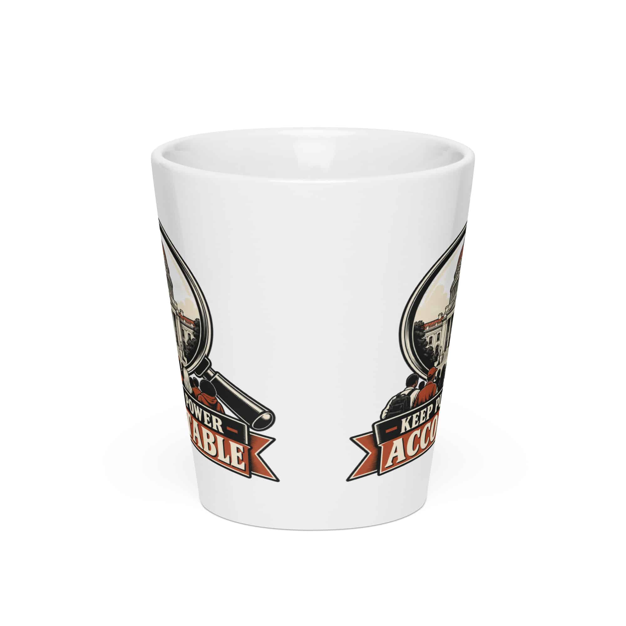 Latte Mug: Keep public power accountable
