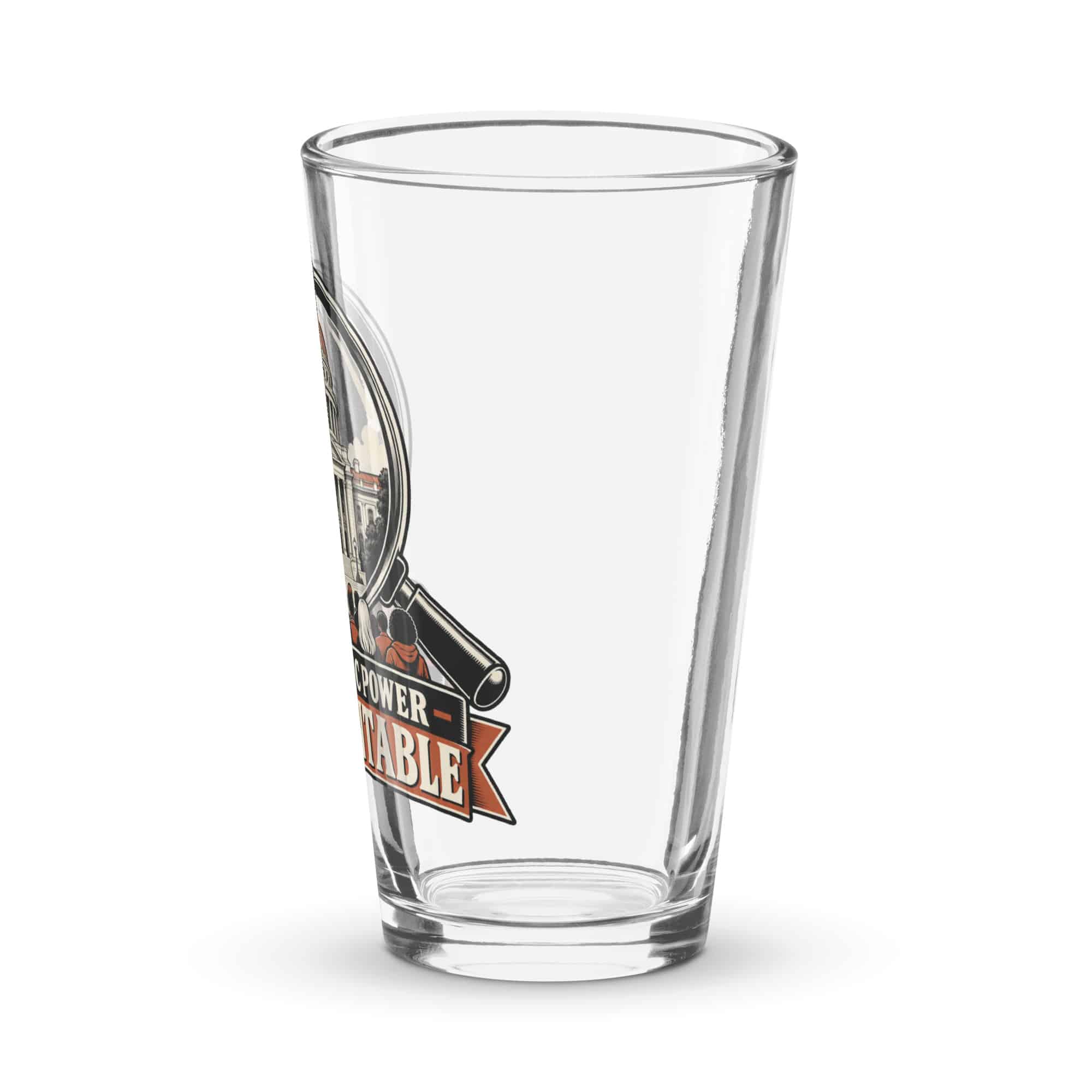 Pint Glass: Keep public power accountable