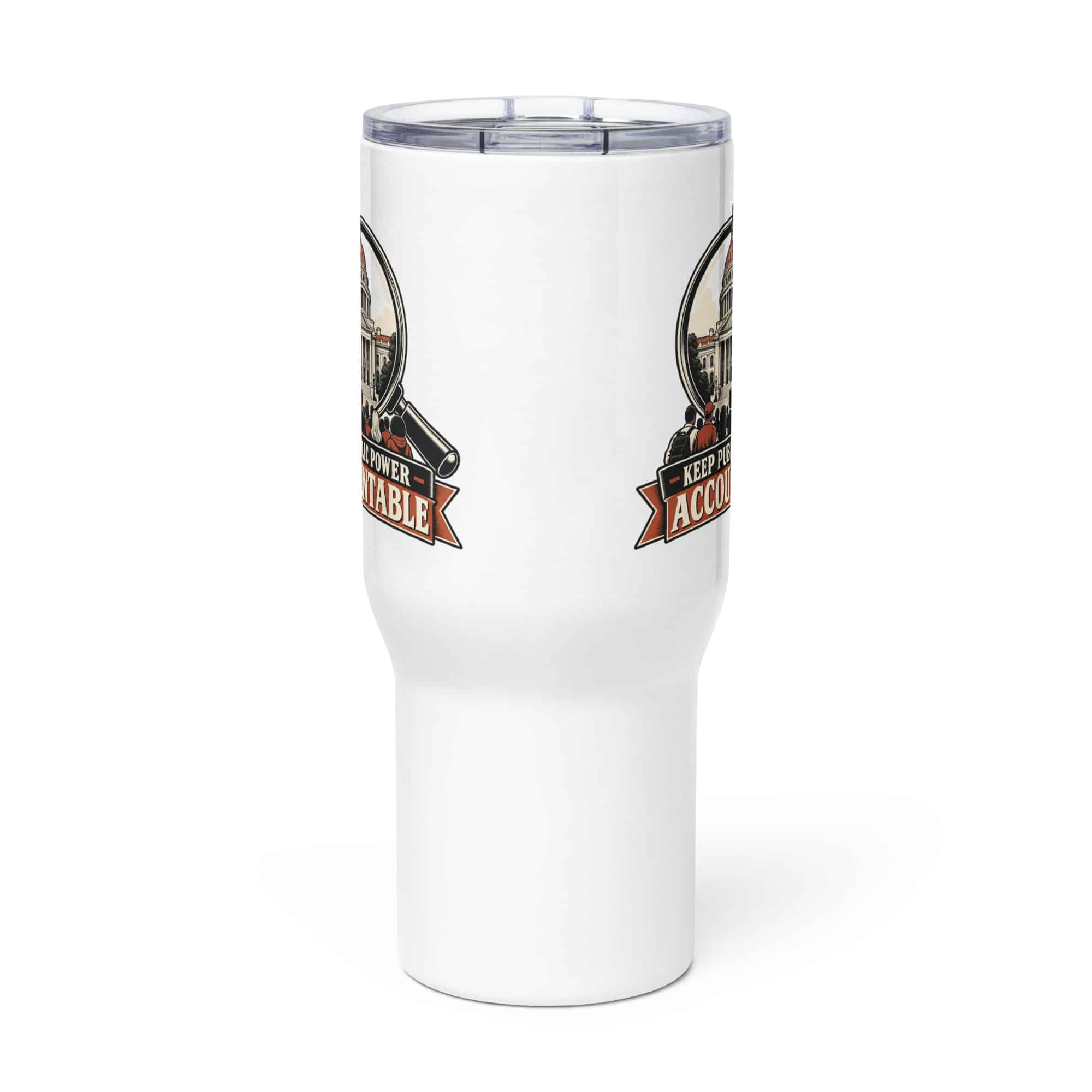 Travel Mug: Keep public power accountable