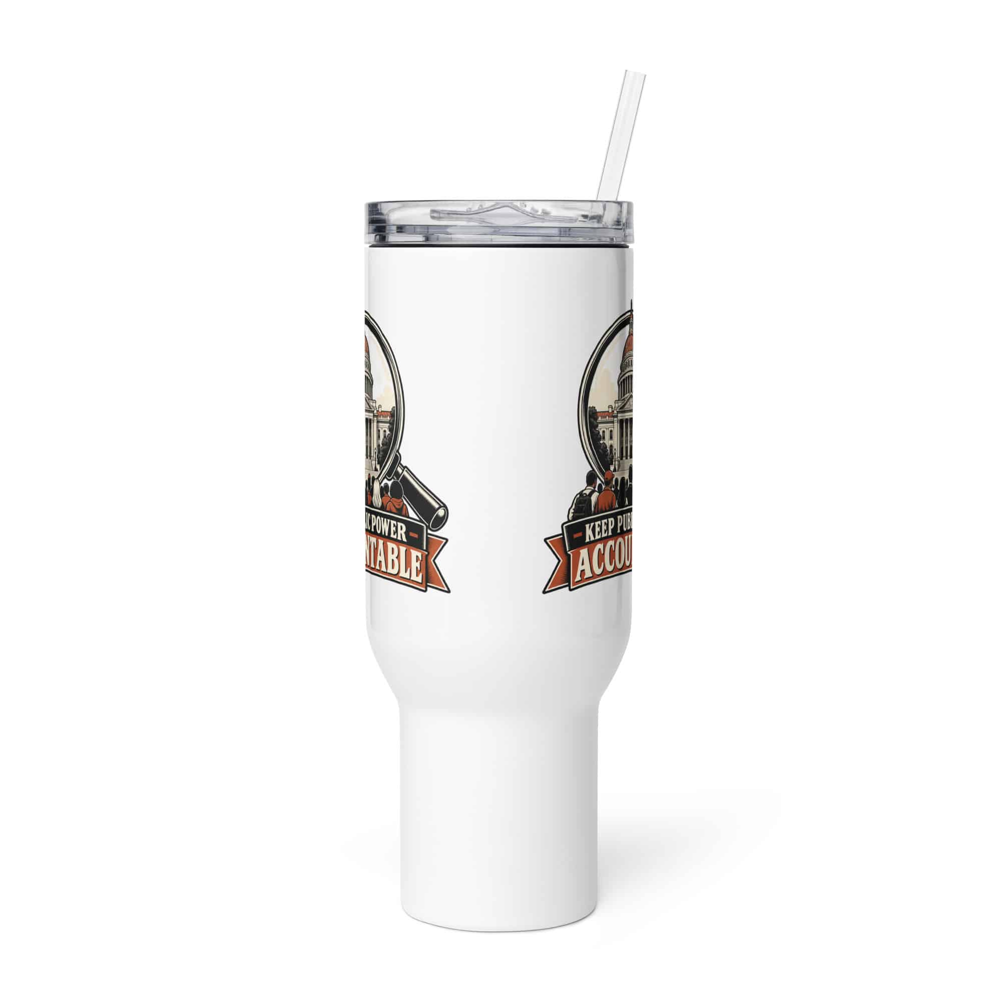 Travel Mug: Keep public power accountable