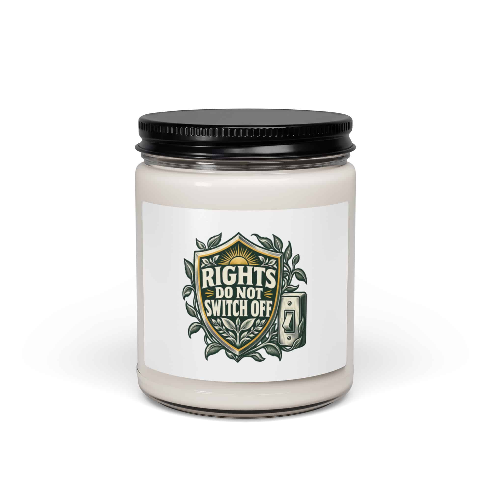 Soy Wax Candle: Rights do not switch off