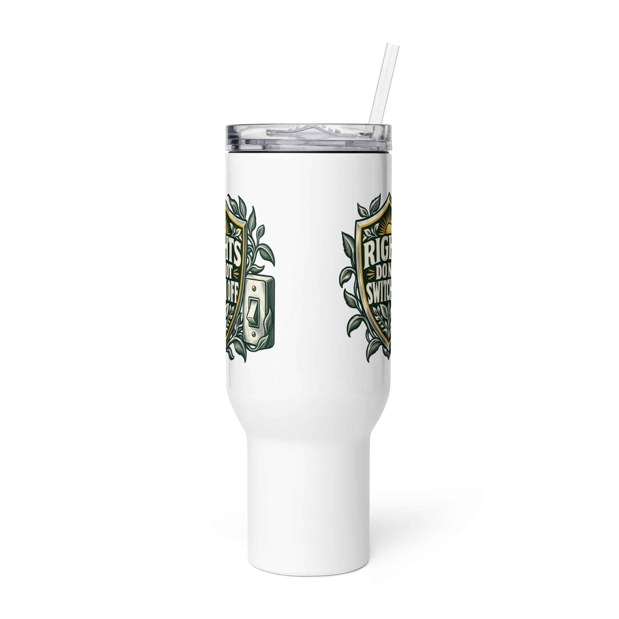Travel Mug: Rights do not switch off