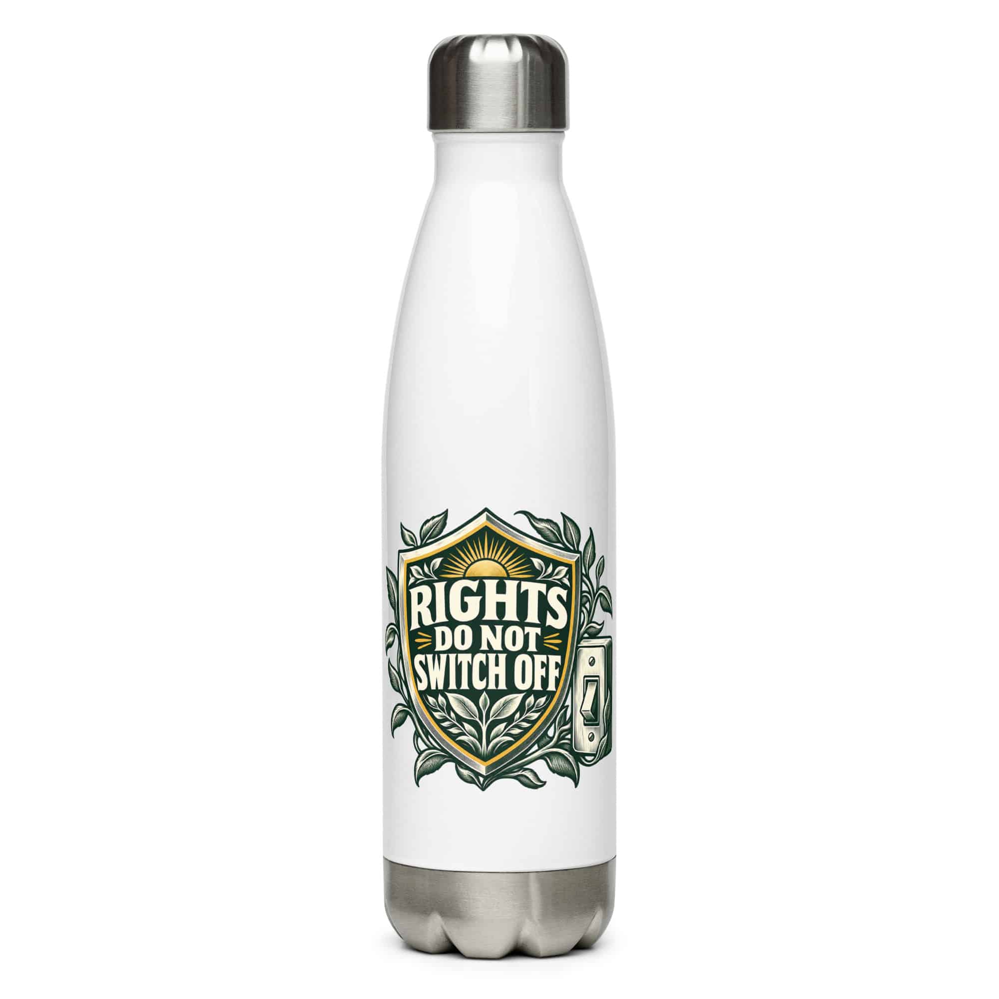 Stainless Steel Water Bottle: Rights do not switch off