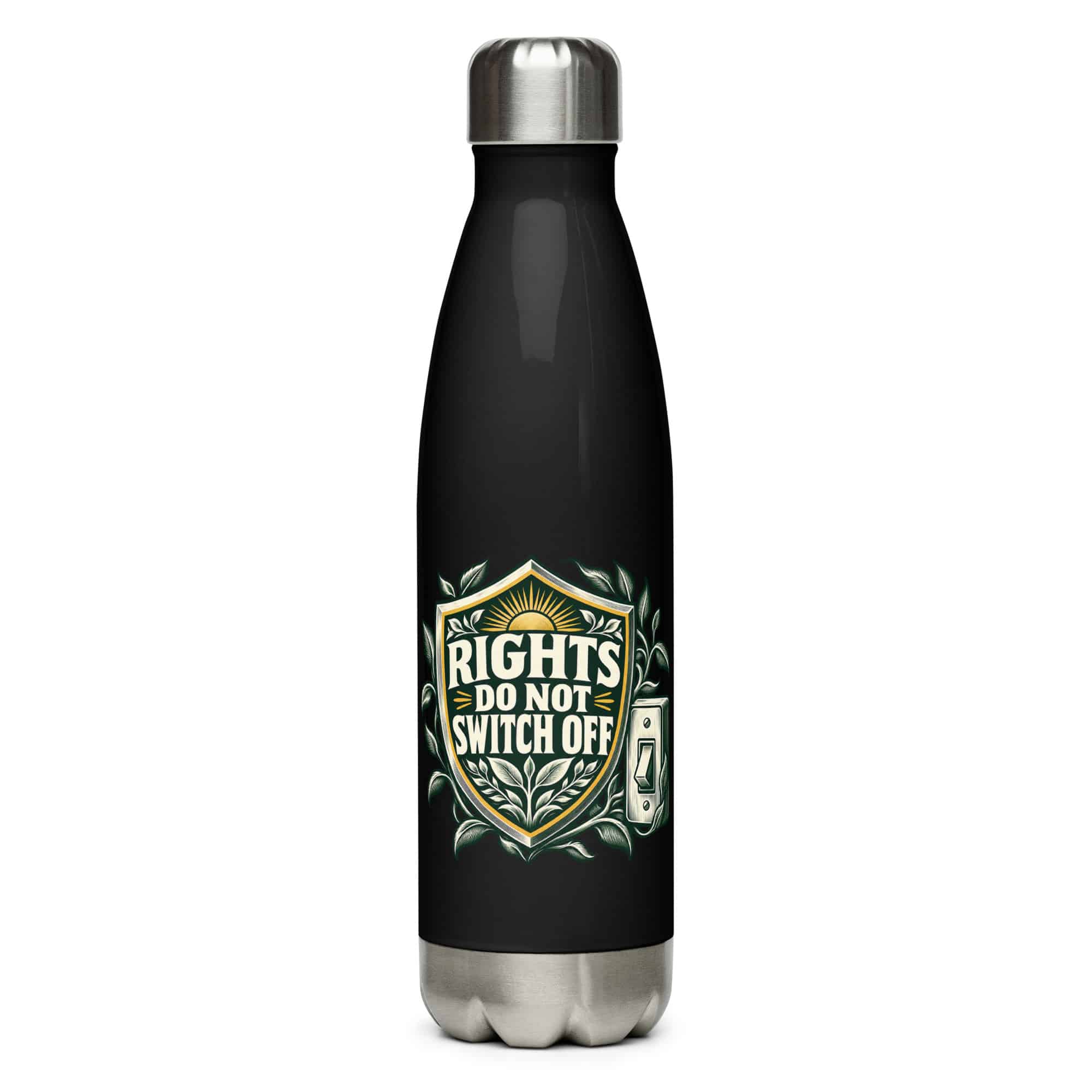 Stainless Steel Water Bottle: Rights do not switch off