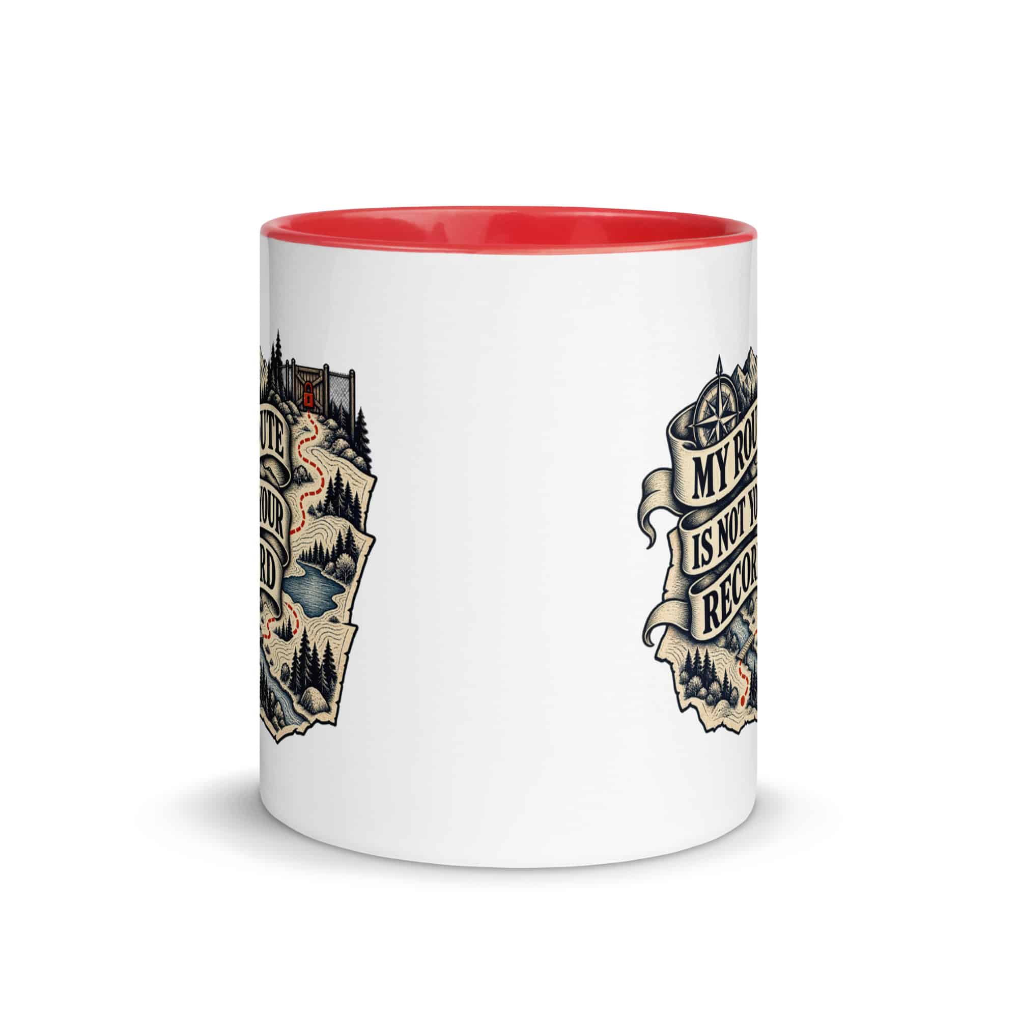 Color Inside Coffee Mug: My route is not your record