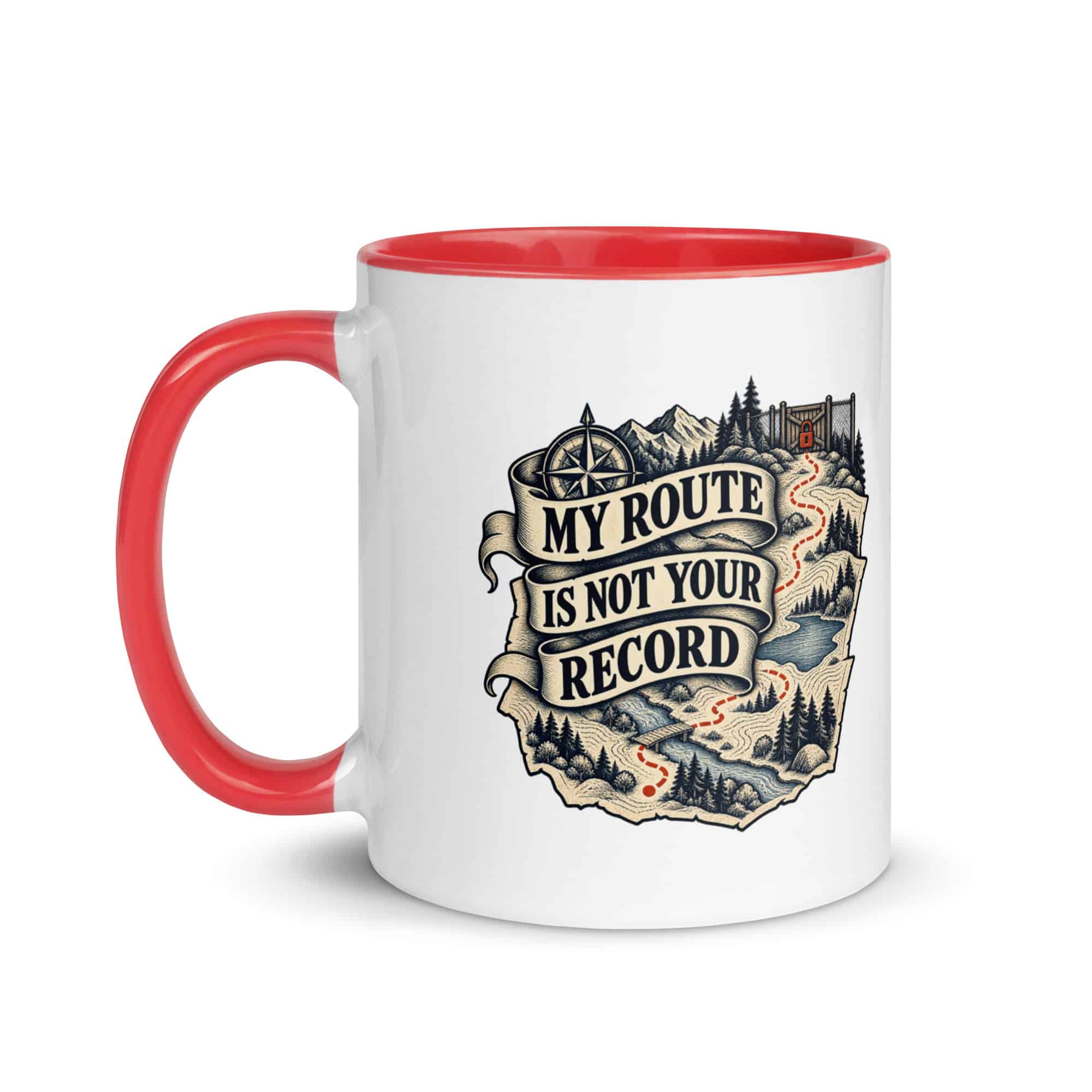 Color Inside Coffee Mug: My route is not your record
